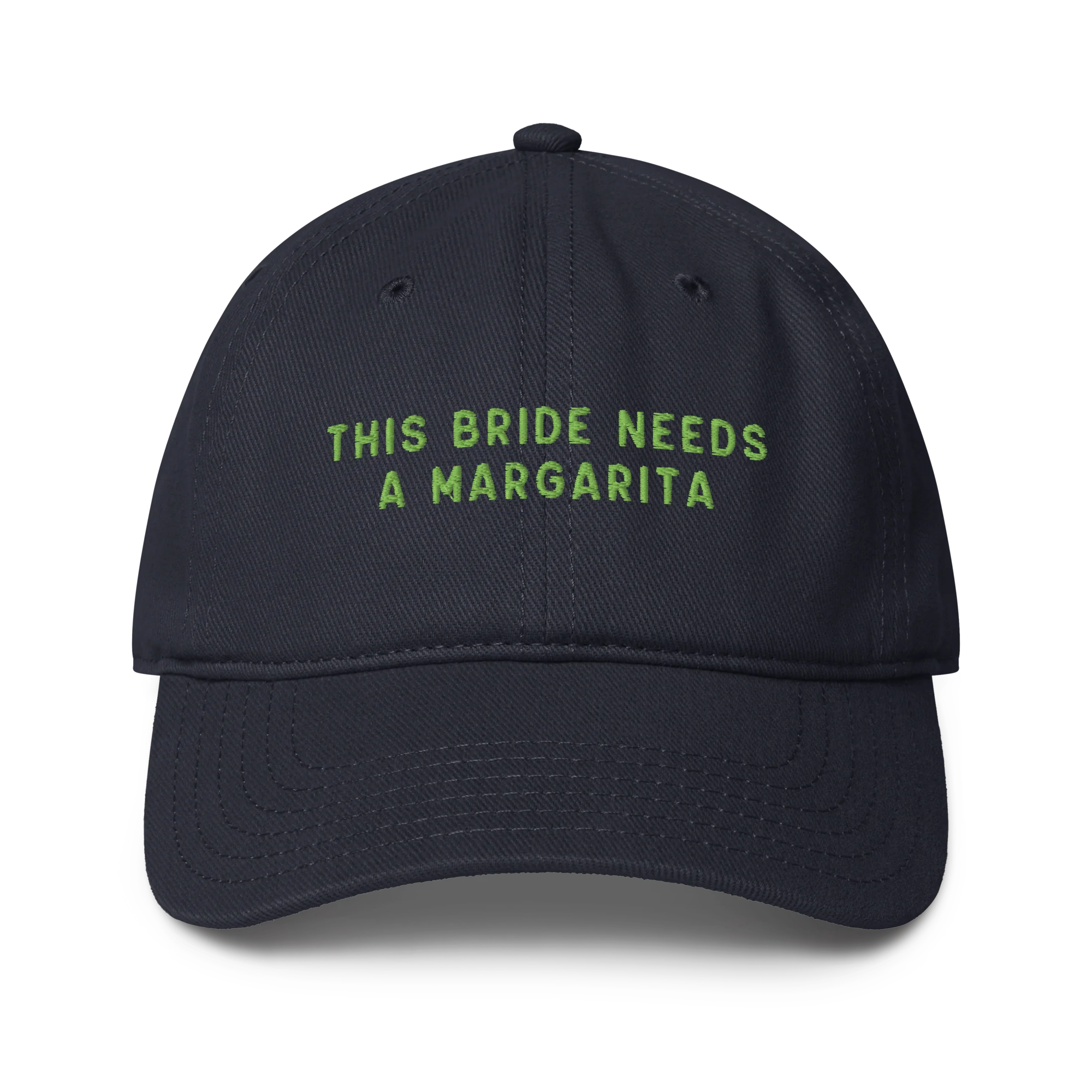 This Bride Needs A Margarita Embroidered Baseball Cap - Image 5