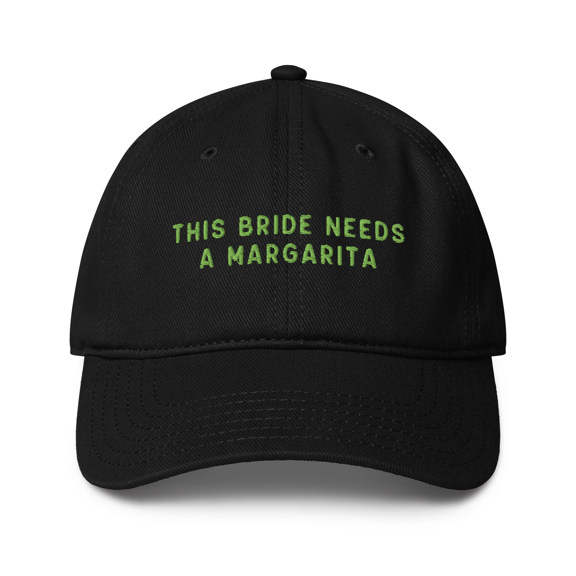 This Bride Needs A Margarita Embroidered Baseball Cap - Image 8