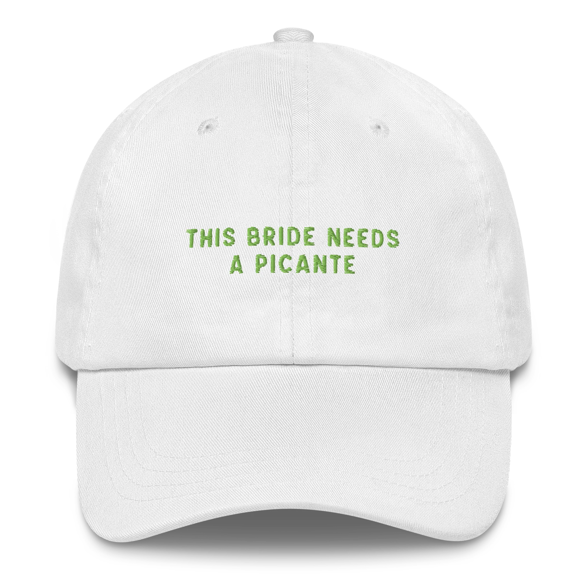 This Bride Needs a Picante Embroidered Cap