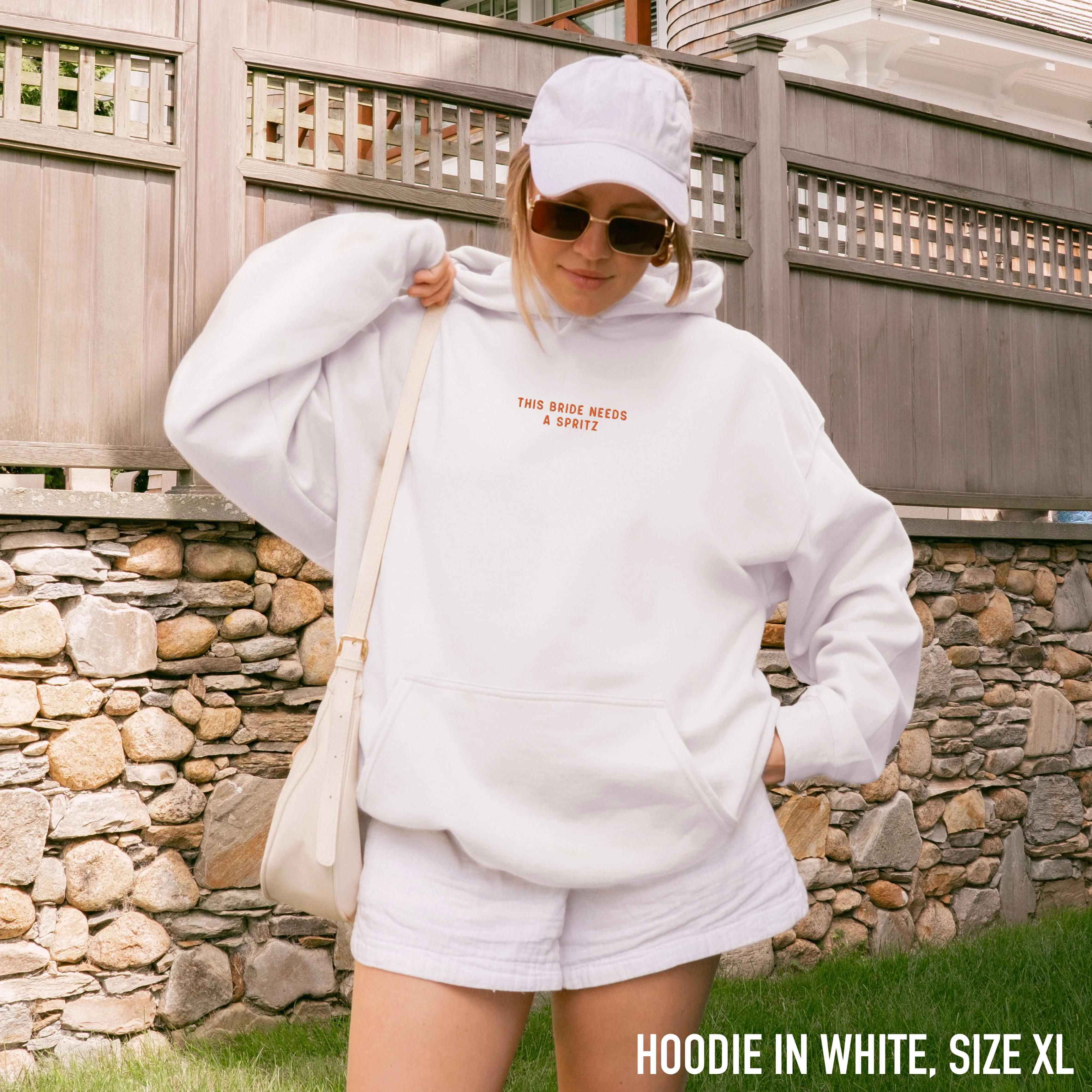 This Bride Needs a Spritz Embroidered Hoodie - Image 2
