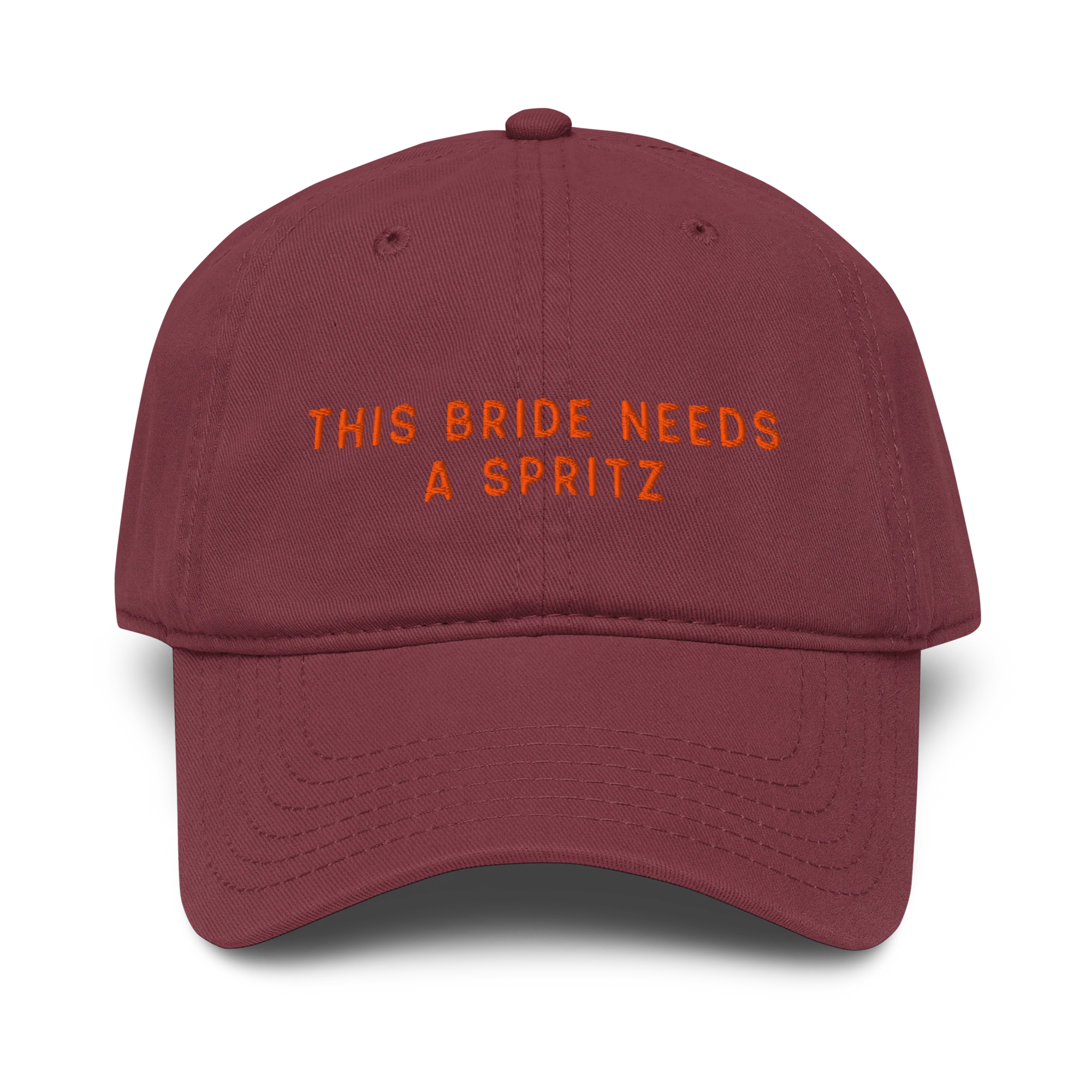 This Bride Needs A Spritz Embroidered Vintage Wash Baseball Cap - Image 4