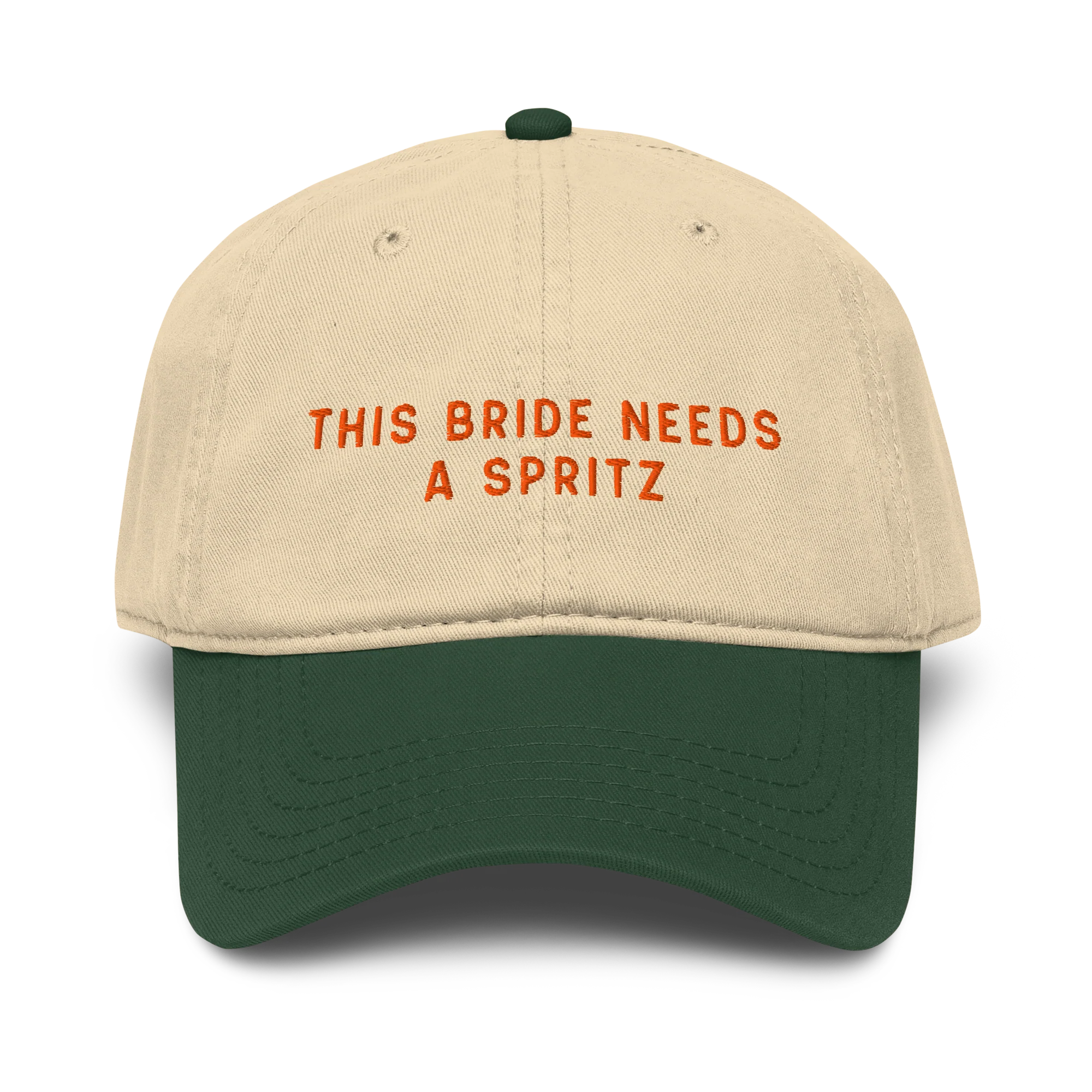 This Bride Needs A Spritz Embroidered Vintage Wash Baseball Cap - Image 6