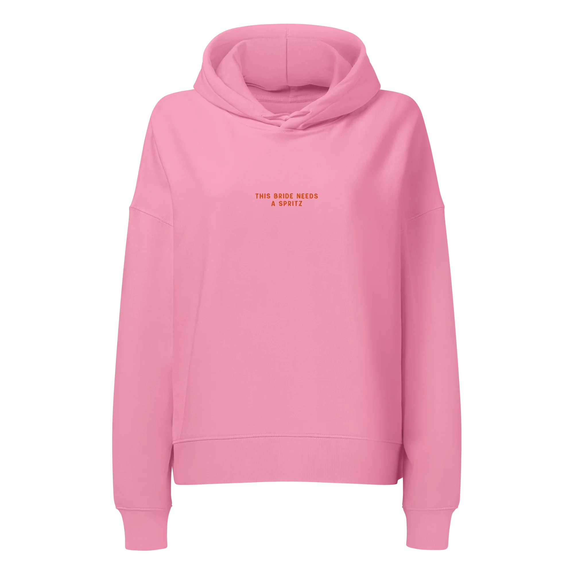 This Bride Needs A Spritz Embroidered Women’s Organic Hoodie - Image 4