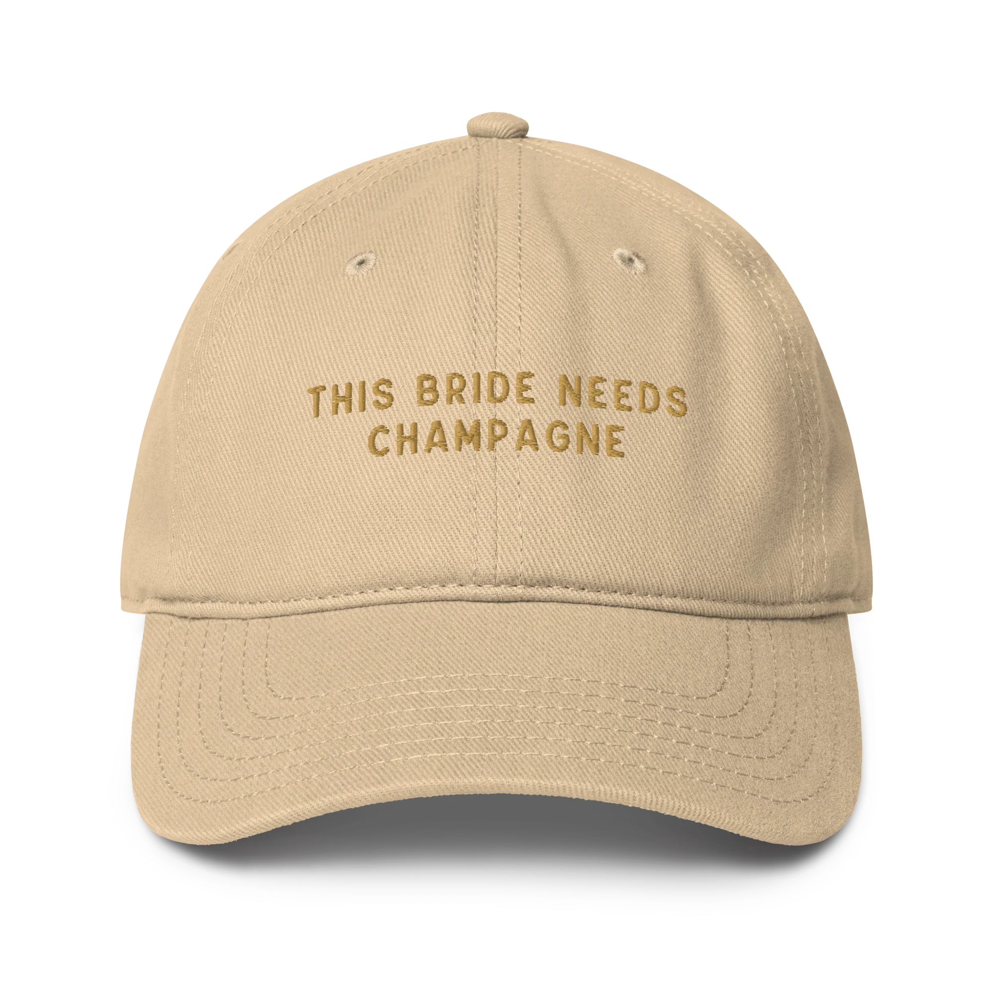This Bride Needs Champagne Embroidered Baseball Cap - Image 2