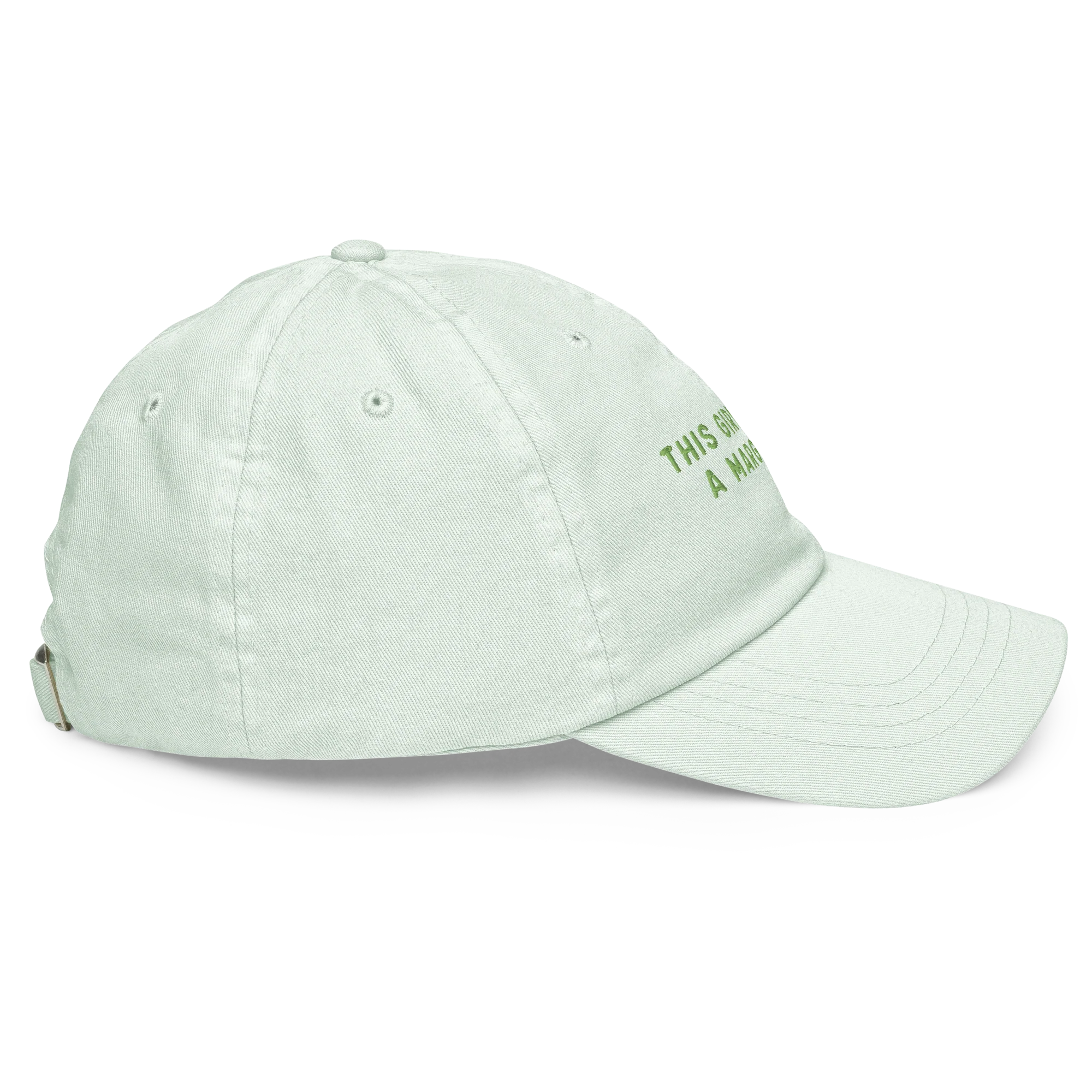 This Girl Needs A Margarita Embroidered Pastel Baseball Cap - Image 9