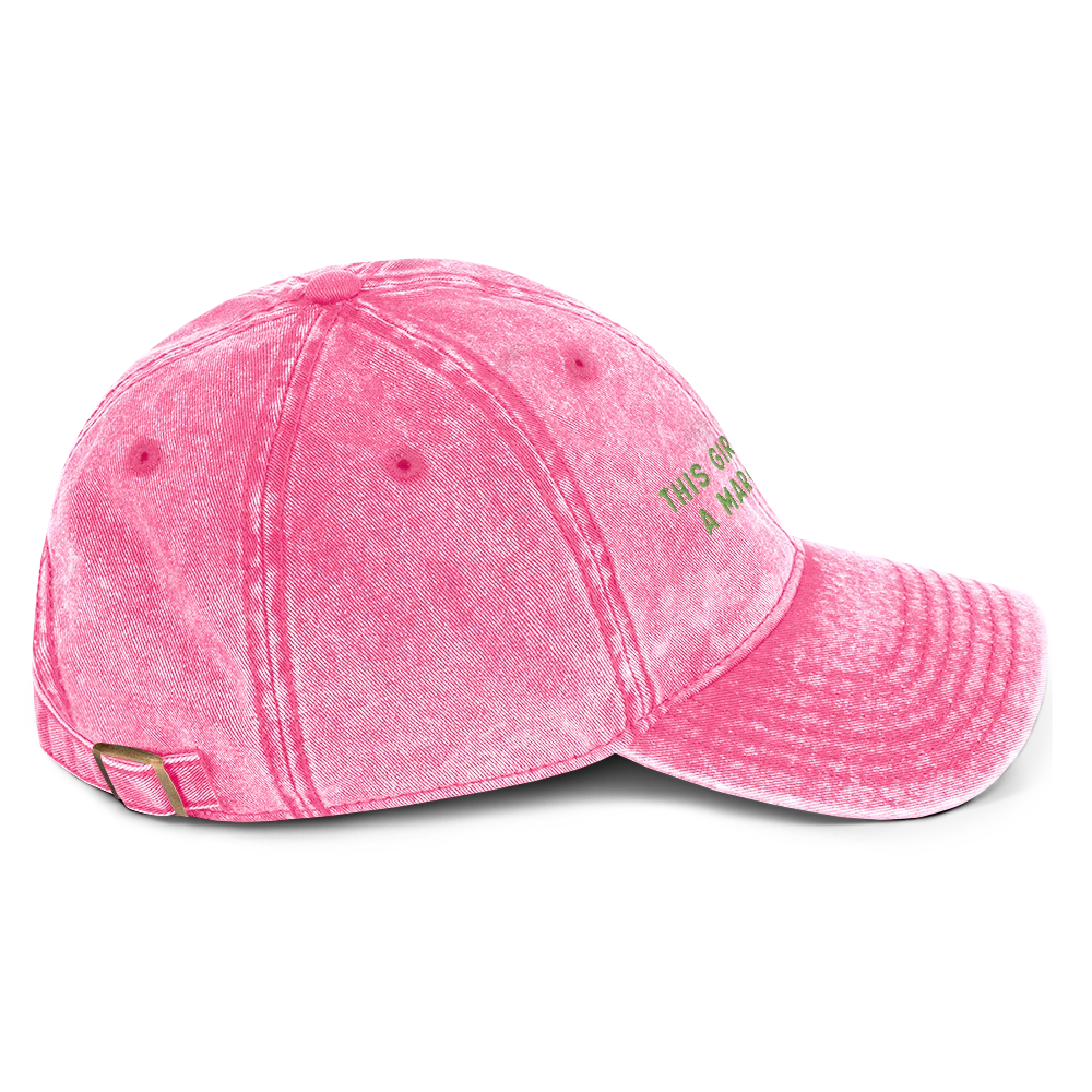 This Girl Needs A Margarita Embroidered Vintage Cap - Image 6