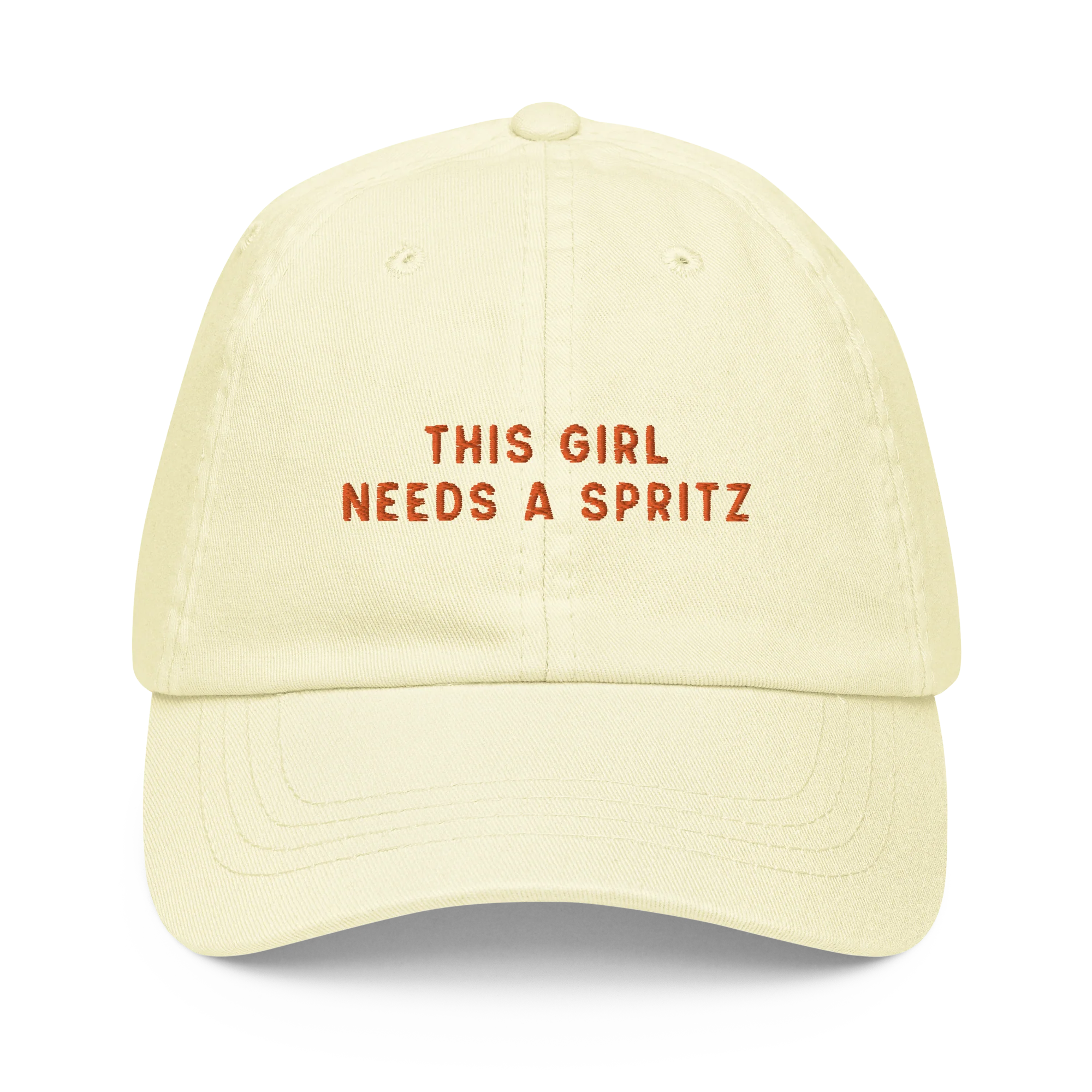 This Girl Needs a Spritz Embroidered Pastel Baseball Cap - Image 6