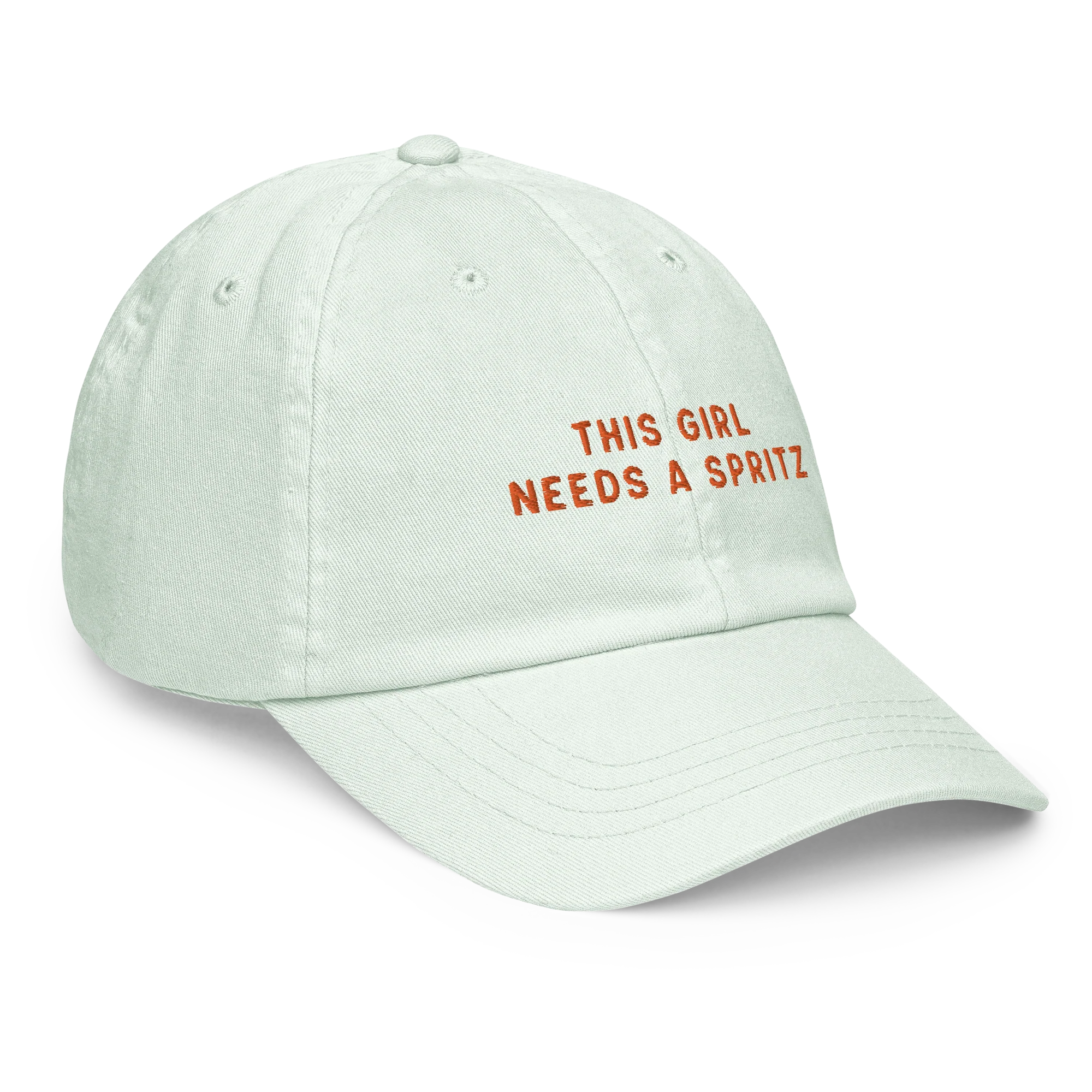 This Girl Needs a Spritz Embroidered Pastel Baseball Cap - Image 8