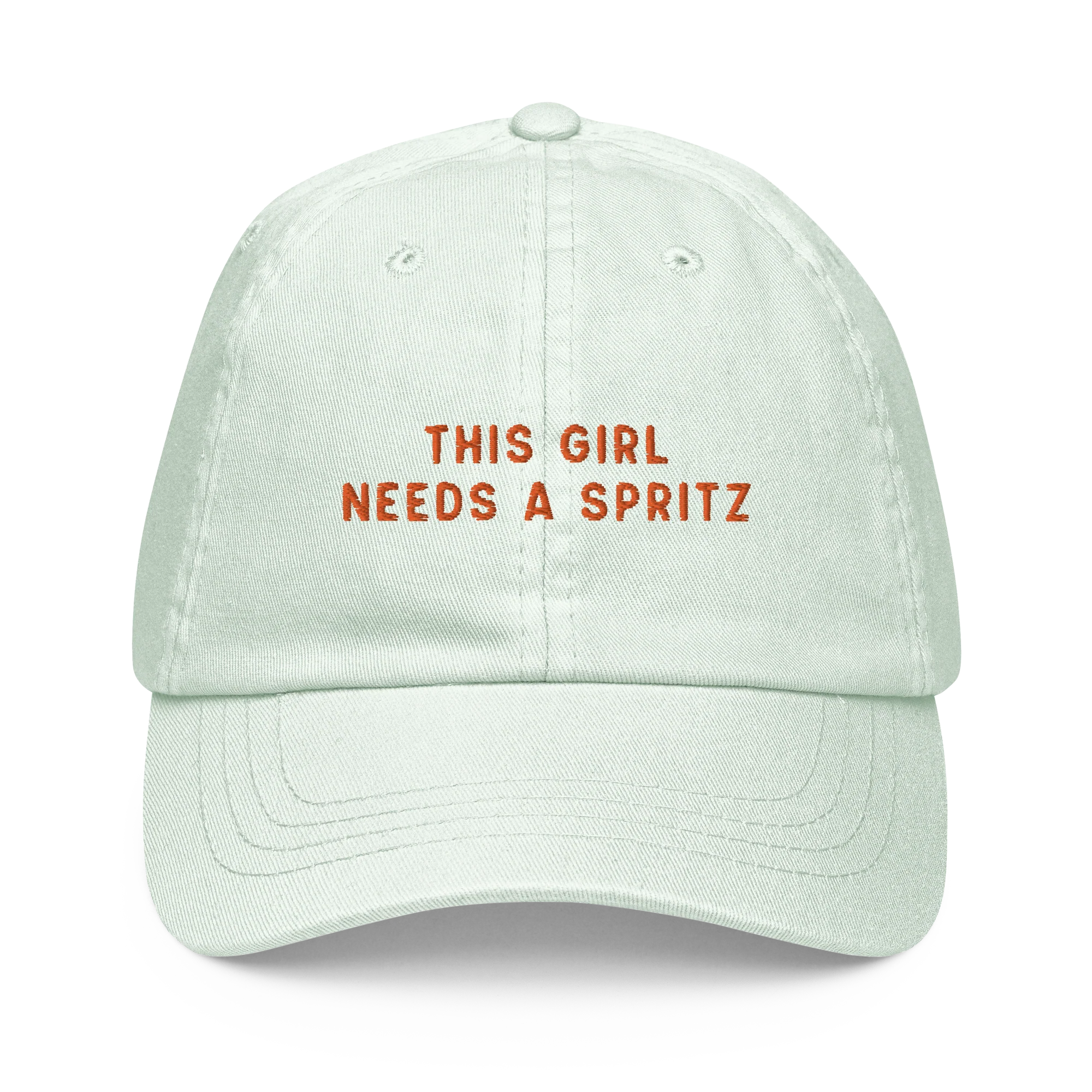 This Girl Needs a Spritz Embroidered Pastel Baseball Cap - Image 9