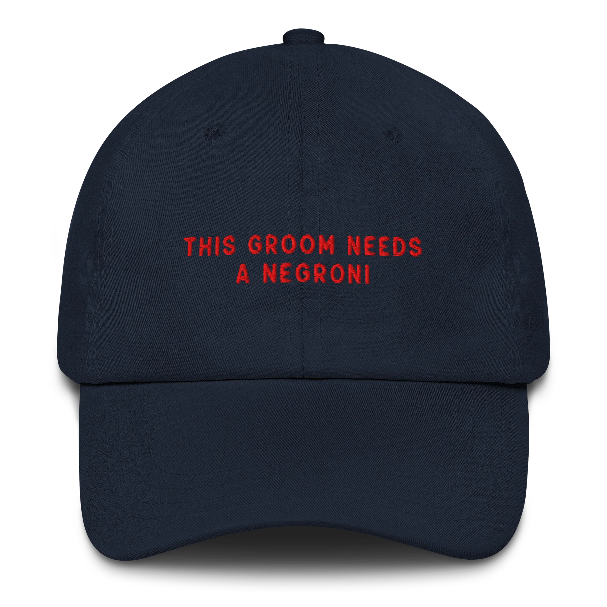 This Groom Needs a Negroni Embroidered Cap - Image 5