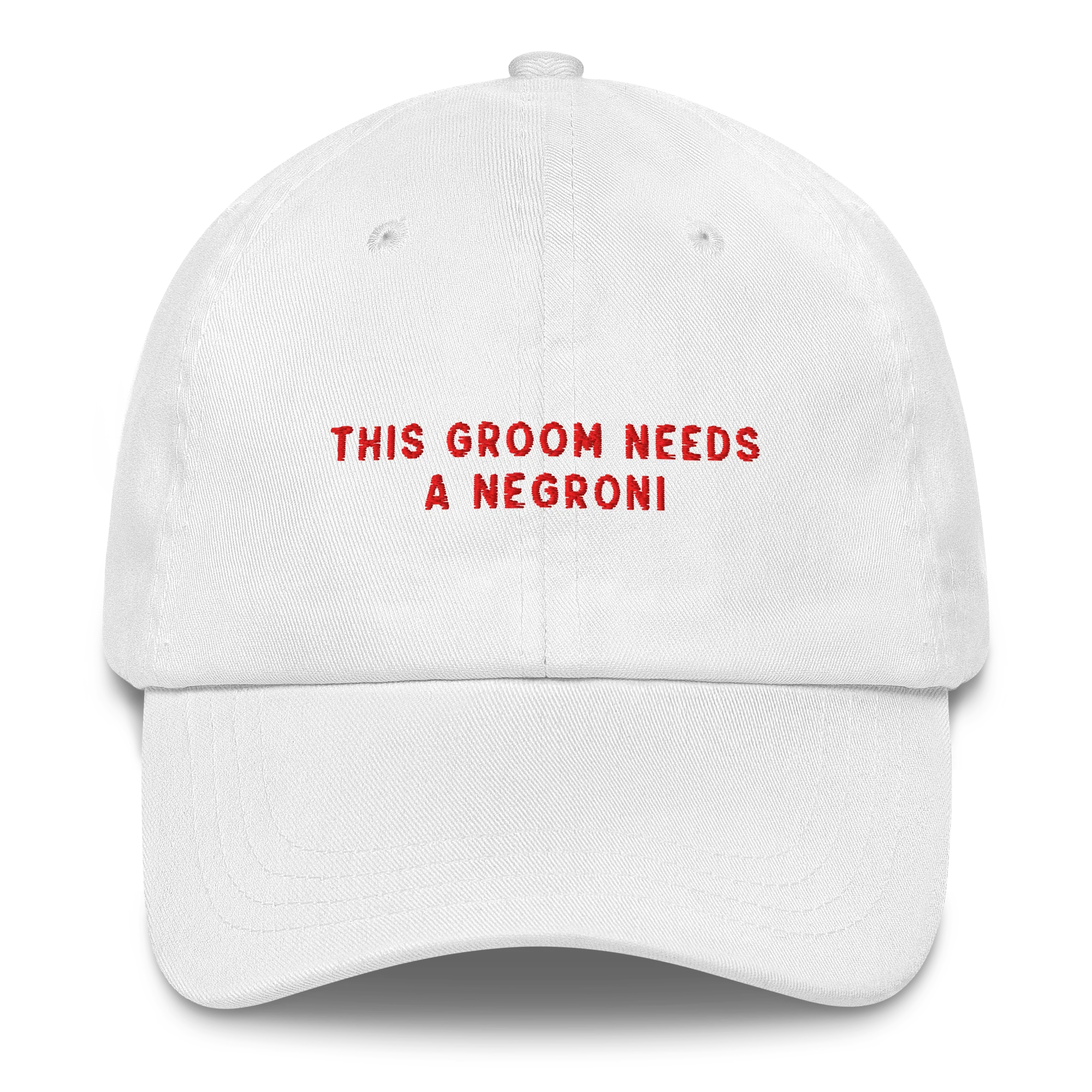 This Groom Needs a Negroni Embroidered Cap - Image 6