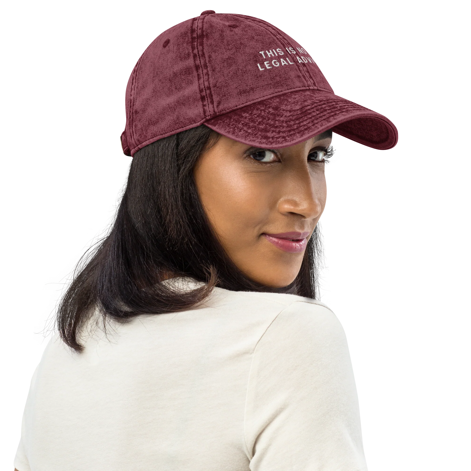 This Is Not Legal Advice Embroidered Vintage Cap - Image 5