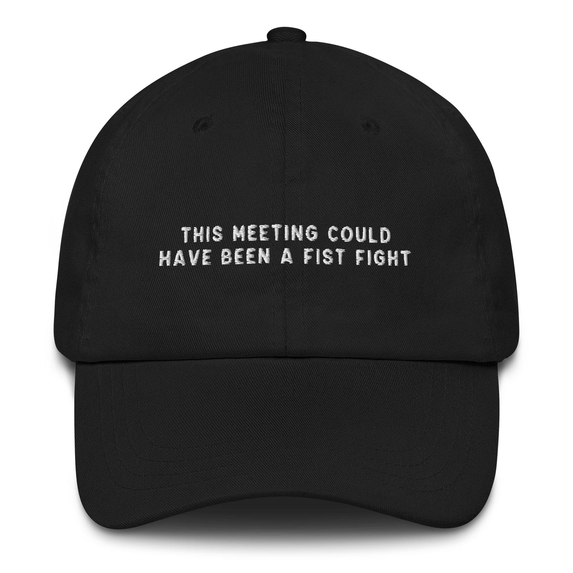 This Meeting Could Have Been A Fist Fight Embroidered Cap