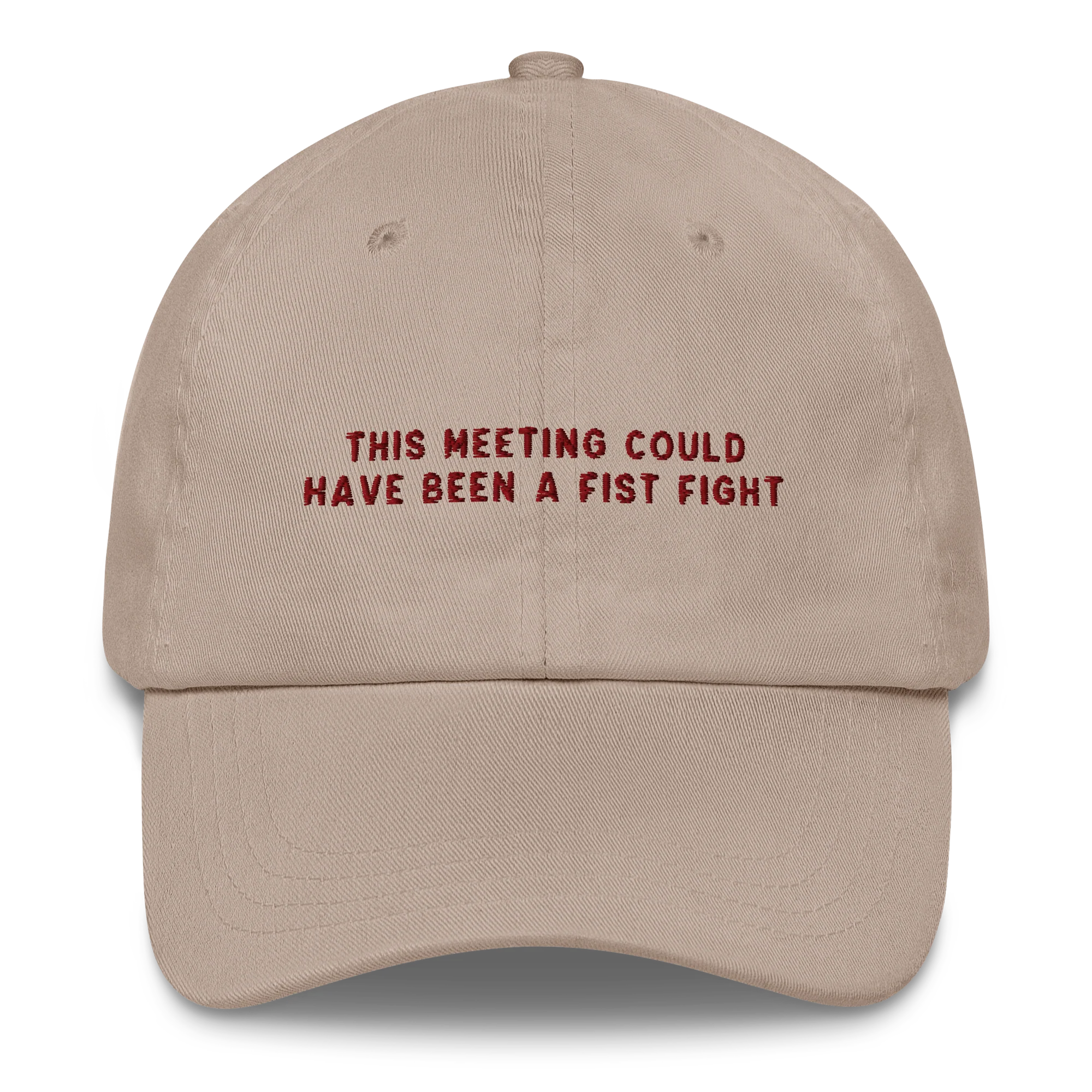 This Meeting Could Have Been A Fist Fight Embroidered Cap - Image 4
