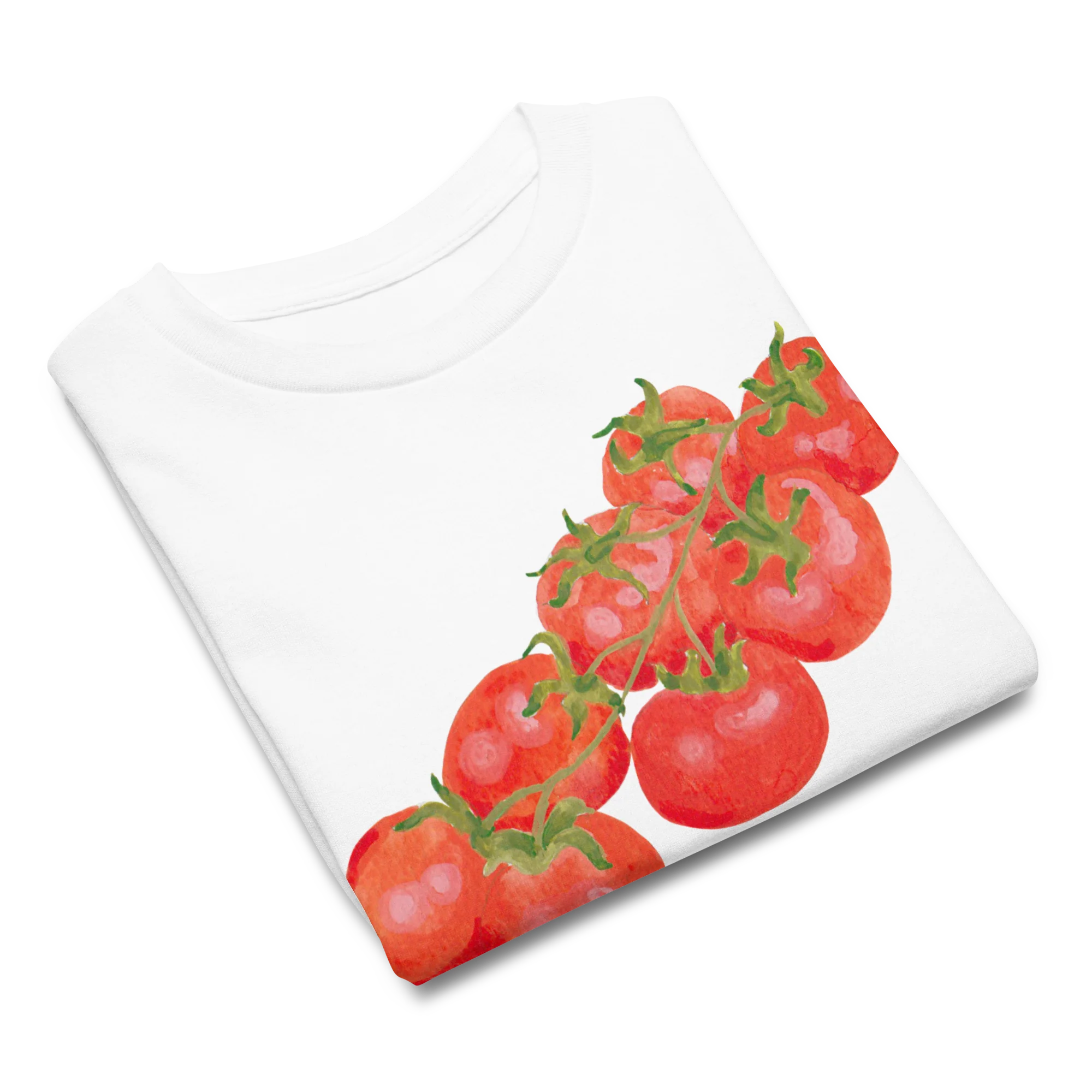 Tomato Girl Watercolor Baby Tee - Image 4