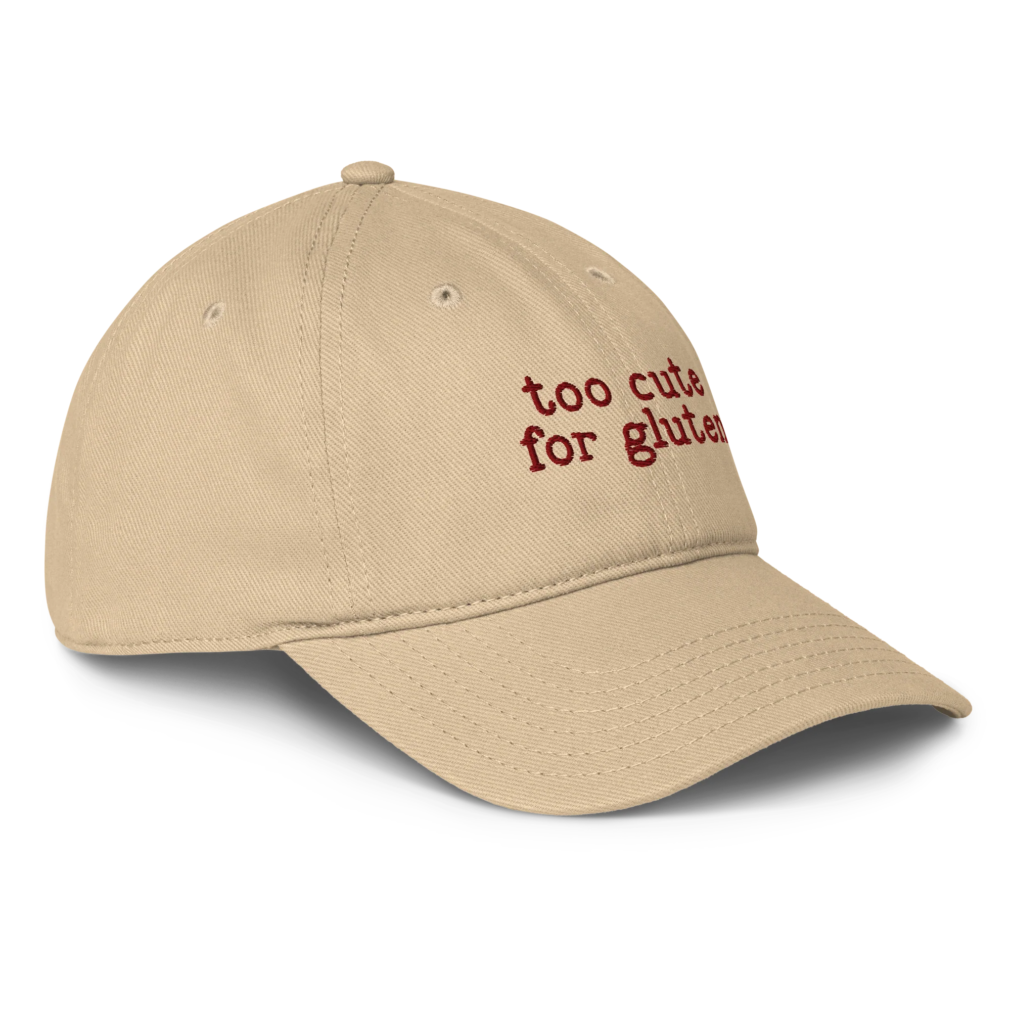 Too Cute for Gluten Embroidered Baseball Cap - Image 5