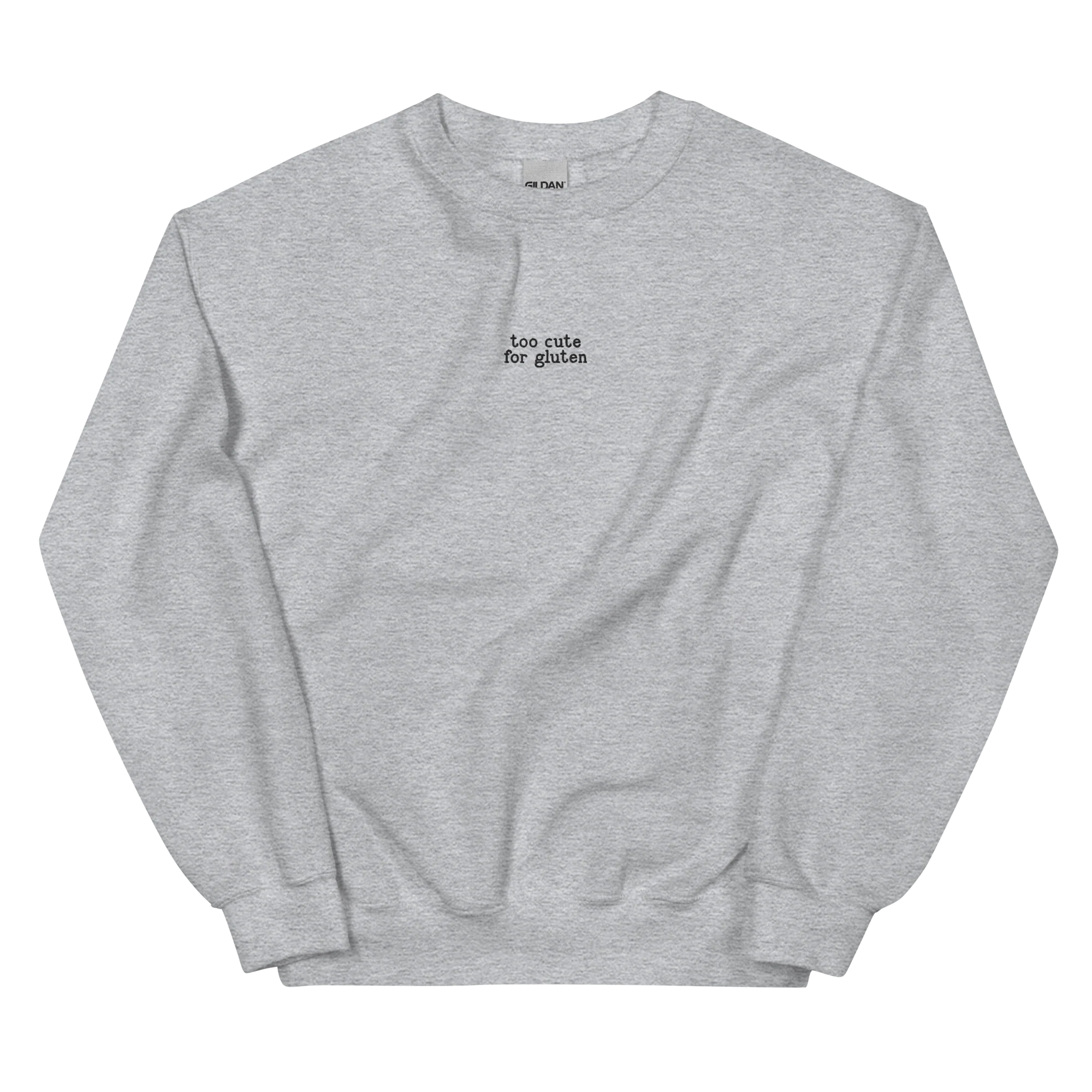 Too Cute For Gluten Embroidered Sweatshirt - Image 4