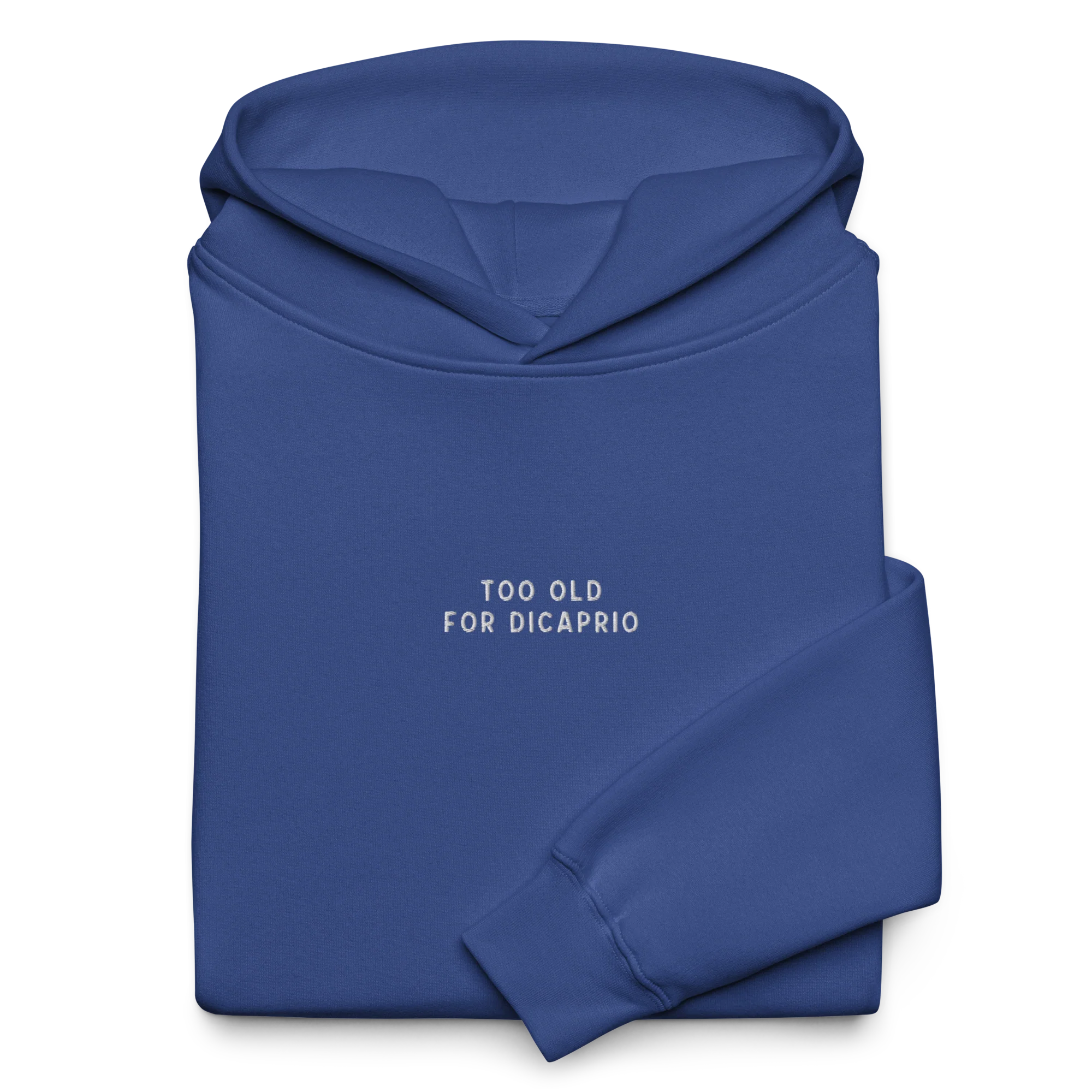 Too Old For DiCaprio Embroidered Premium Oversized Hoodie - Image 3