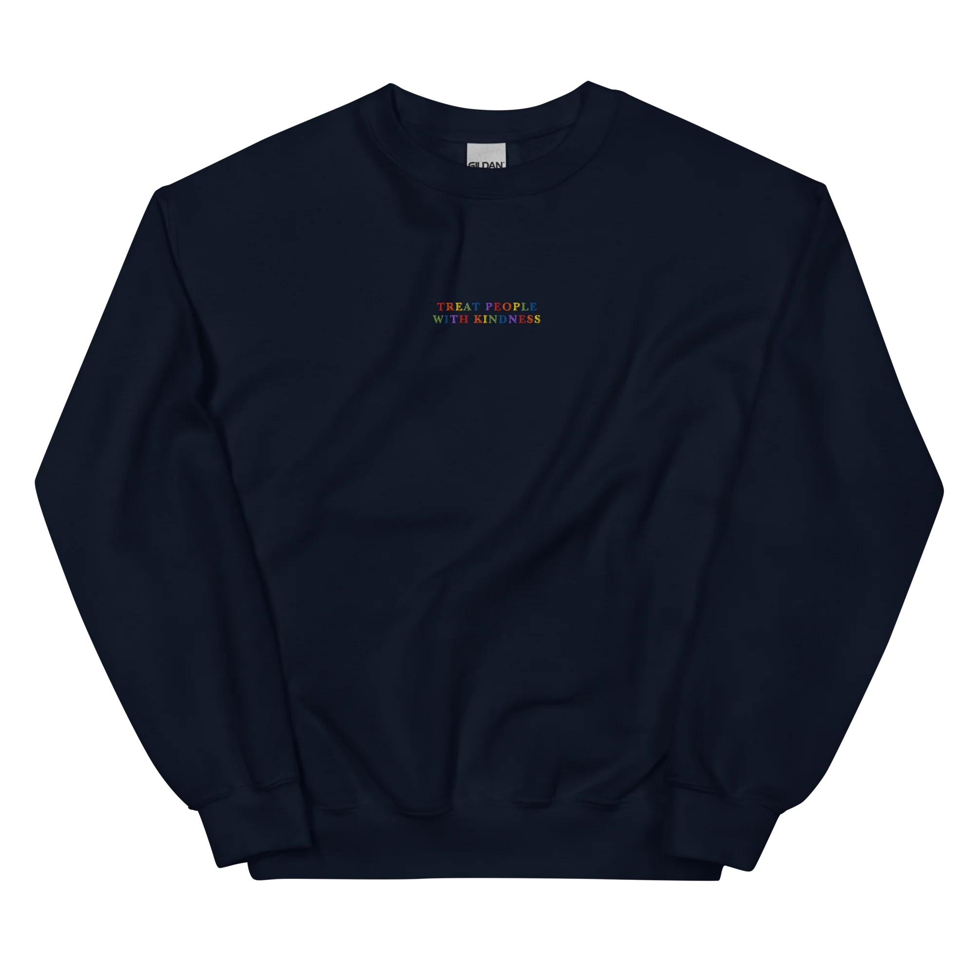 Treat People With Kindness Rainbow Embroidered Sweatshirt - Image 10