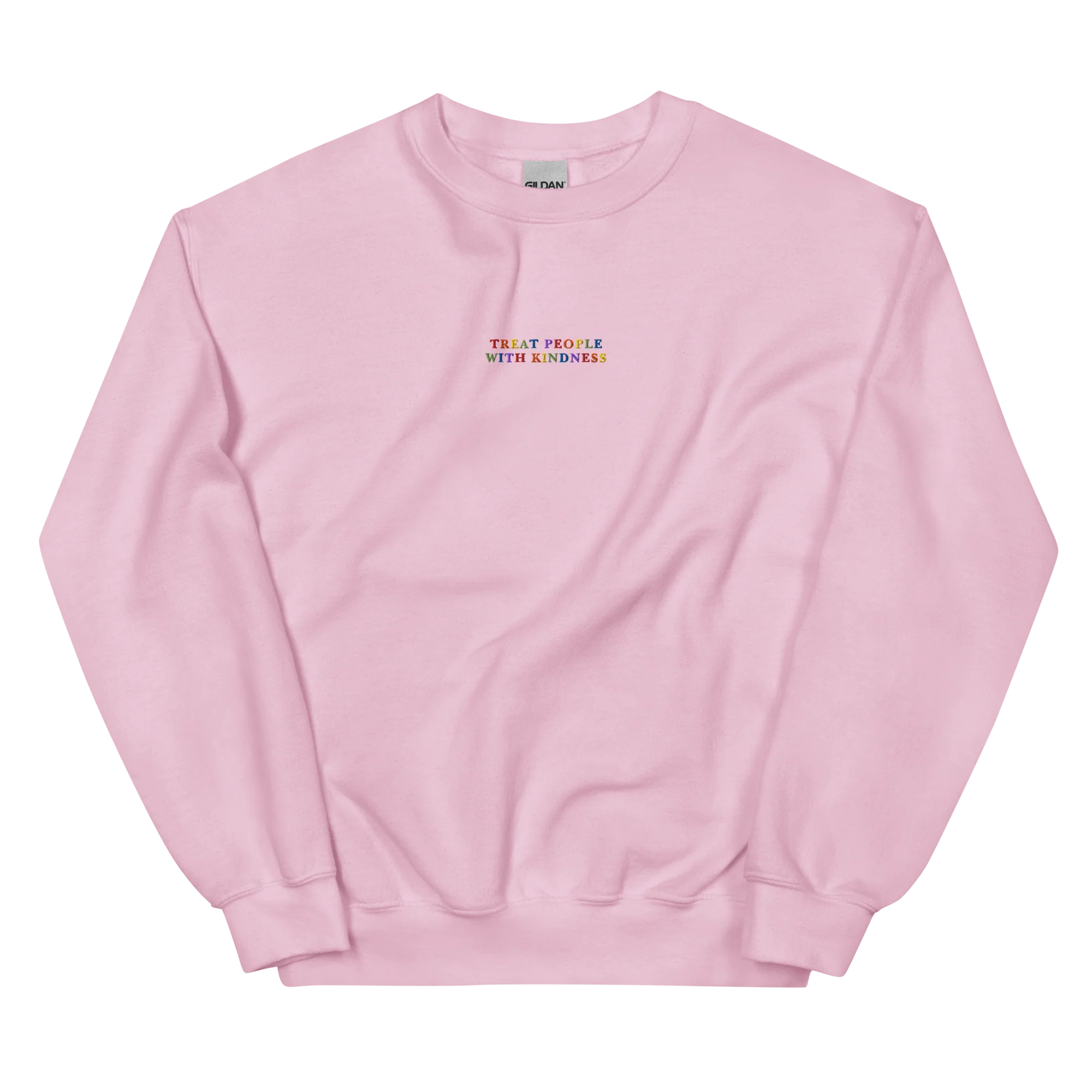 Treat People With Kindness Rainbow Embroidered Sweatshirt - Image 3