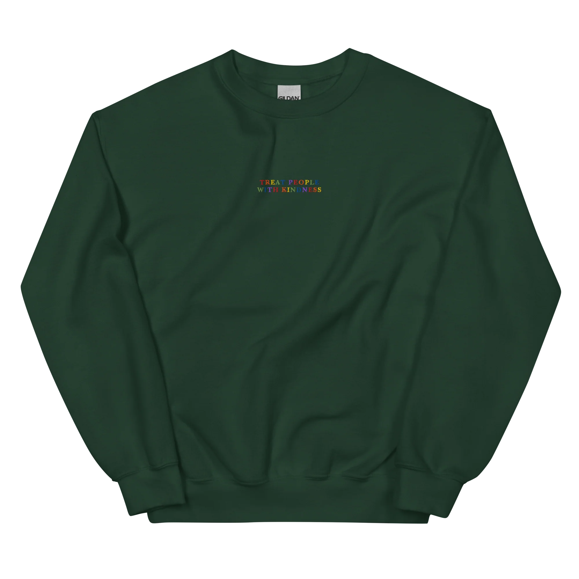 Treat People With Kindness Rainbow Embroidered Sweatshirt - Image 5