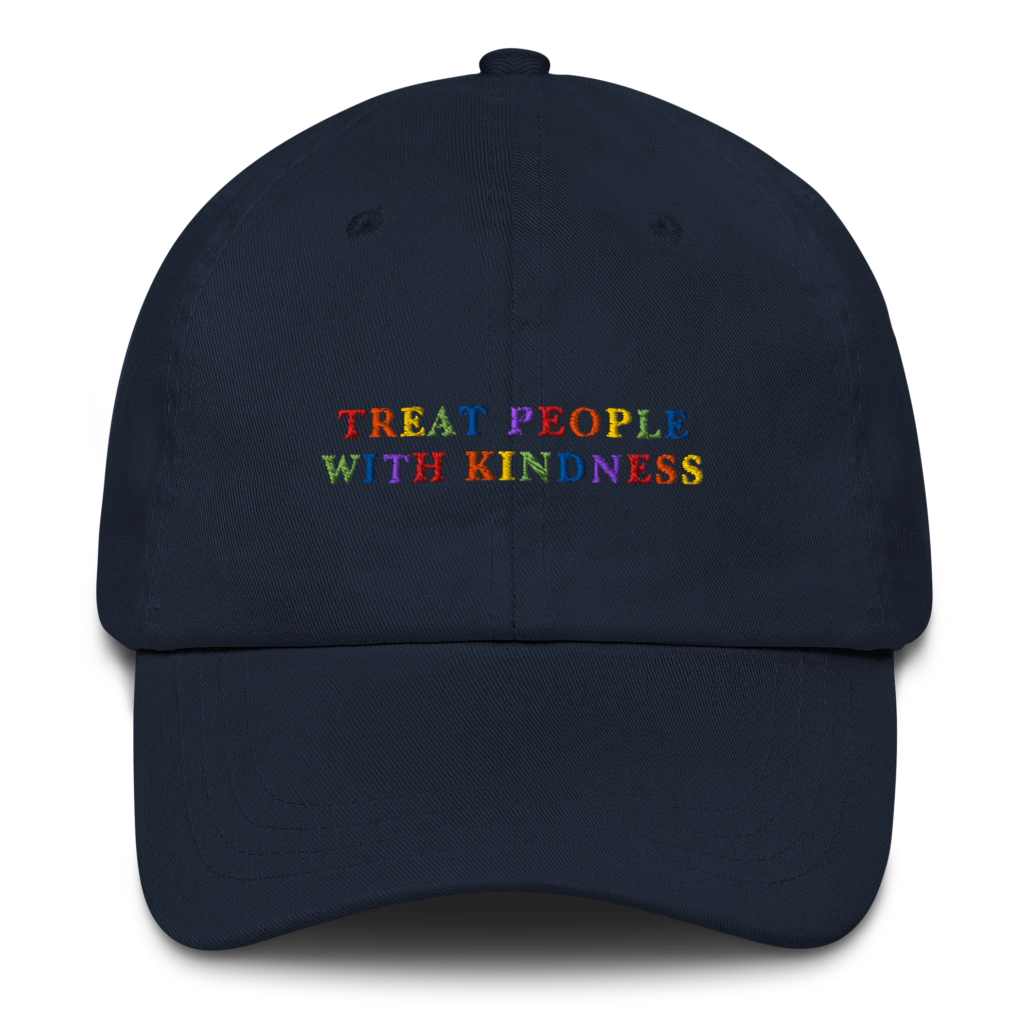 Treat People With Kindness Rainbow Embroidered Cap - Image 7