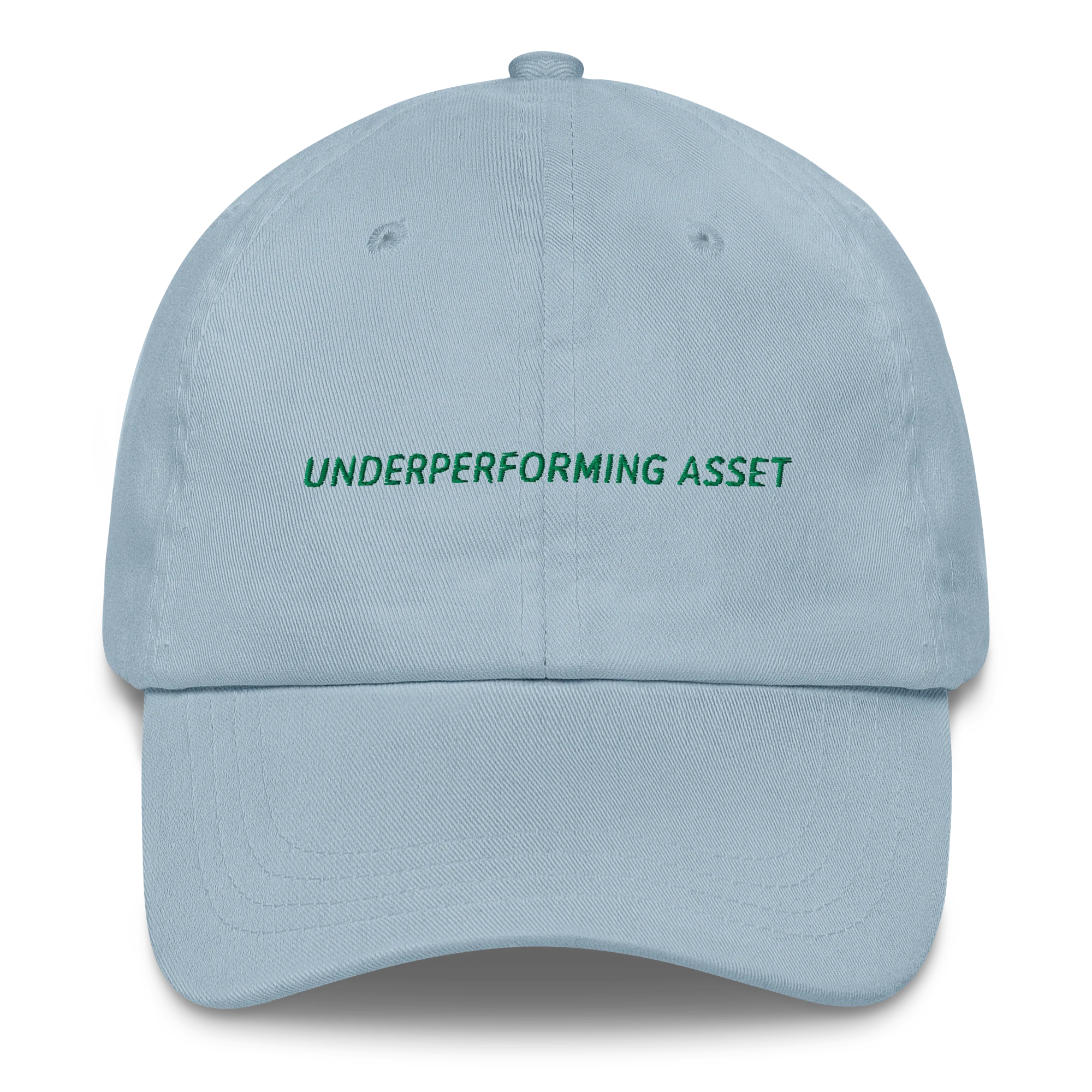 Underperforming Asset Funny Finance Embroidered Cap - Image 9