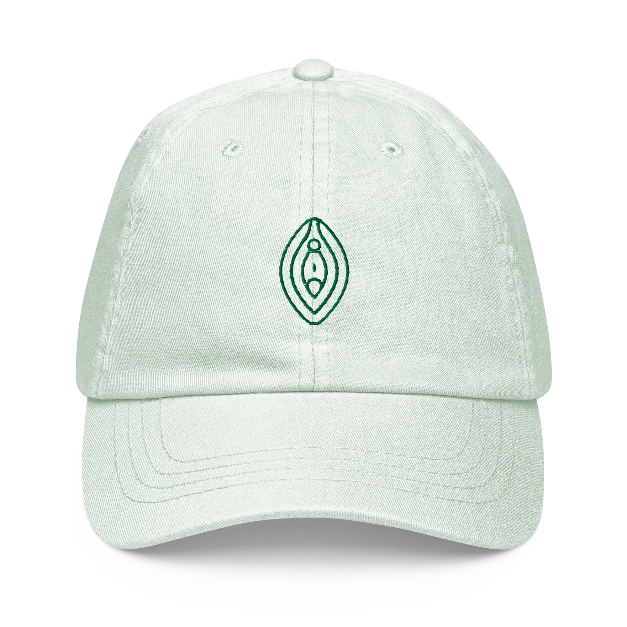 Vulva Feminist Embroidered Pastel Baseball Cap - Image 5
