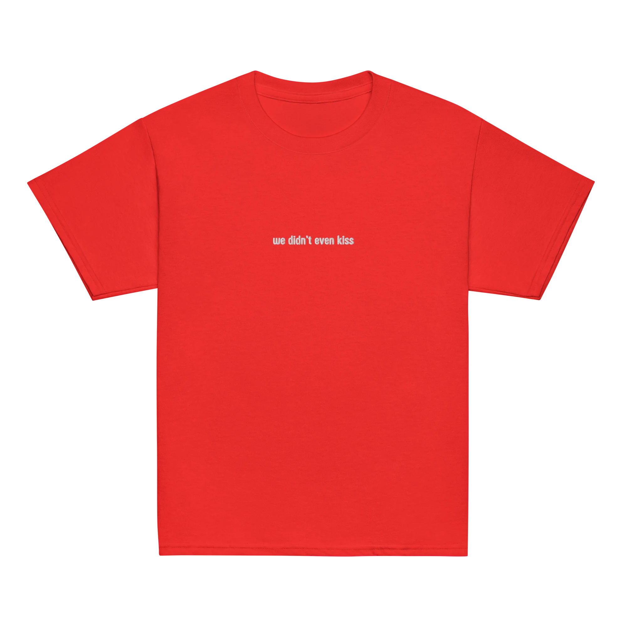 We Didn't Even Kiss HR Embroidered Baby Tee - Image 10