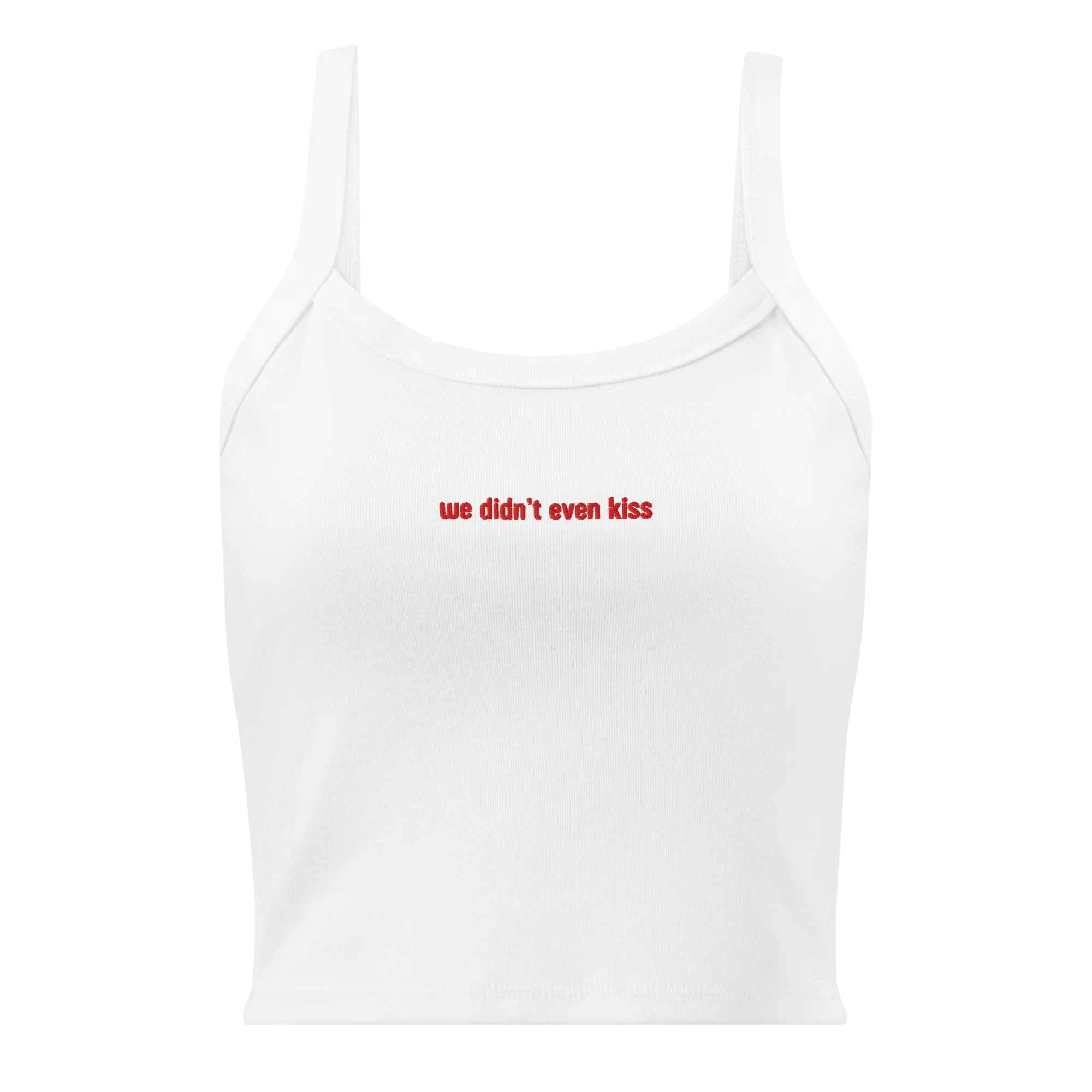 We Didn't Even Kiss HR Rib Embroidered Tank Top - Image 4