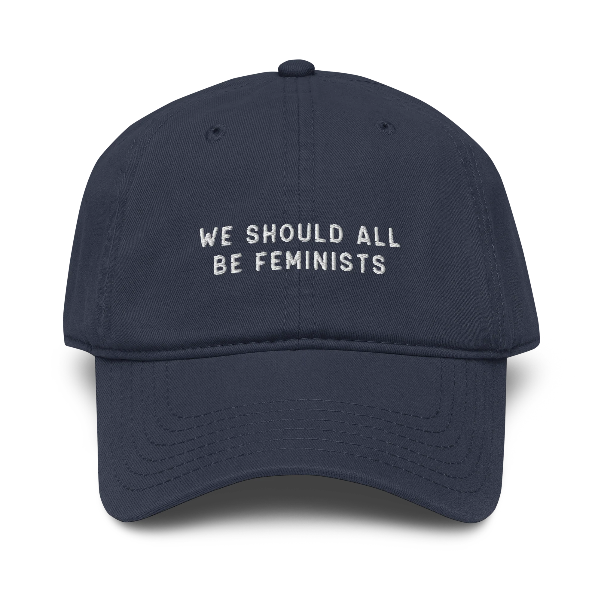 We Should All Be Feminists Embroidered Vintage Wash Baseball Cap - Image 4