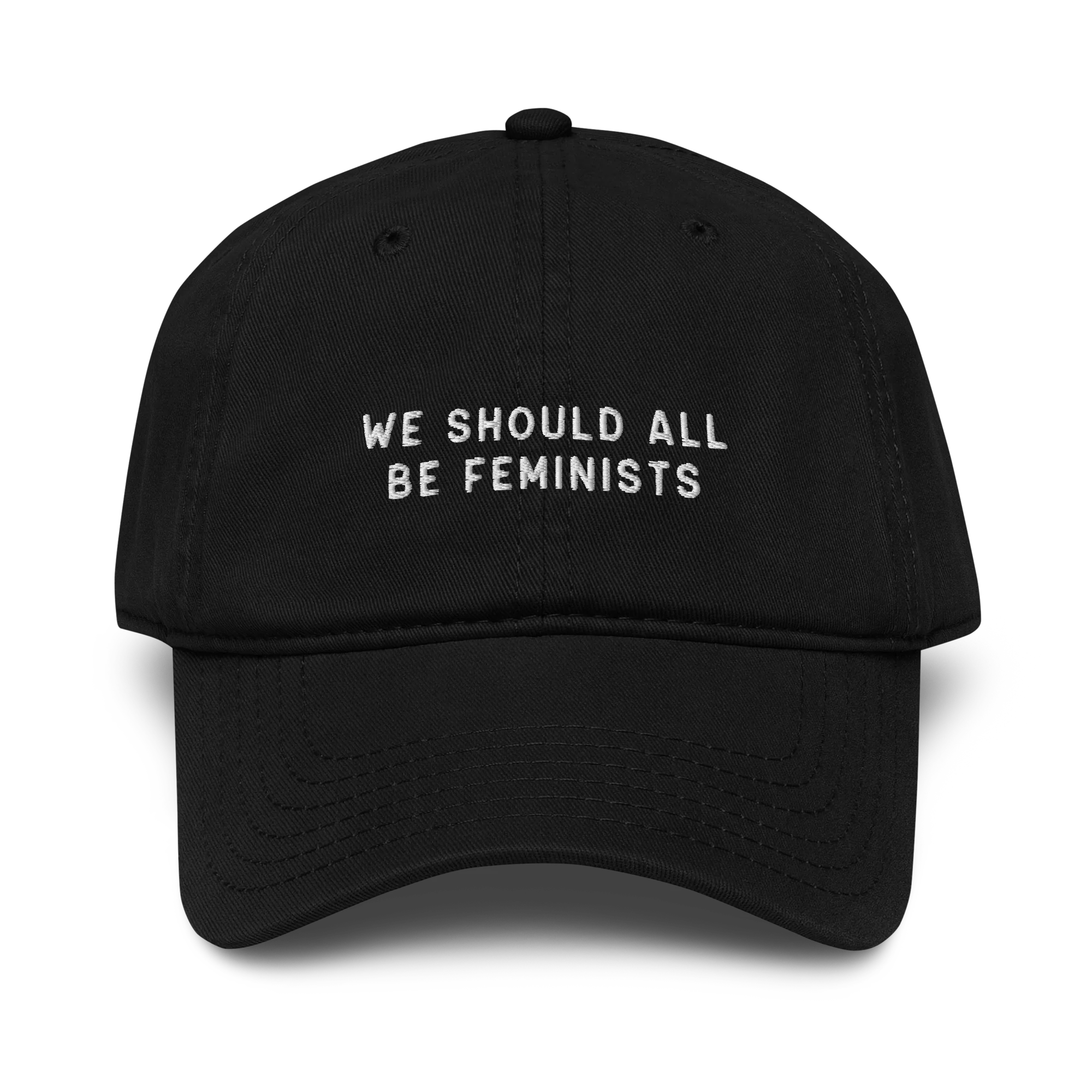We Should All Be Feminists Embroidered Vintage Wash Baseball Cap - Image 5