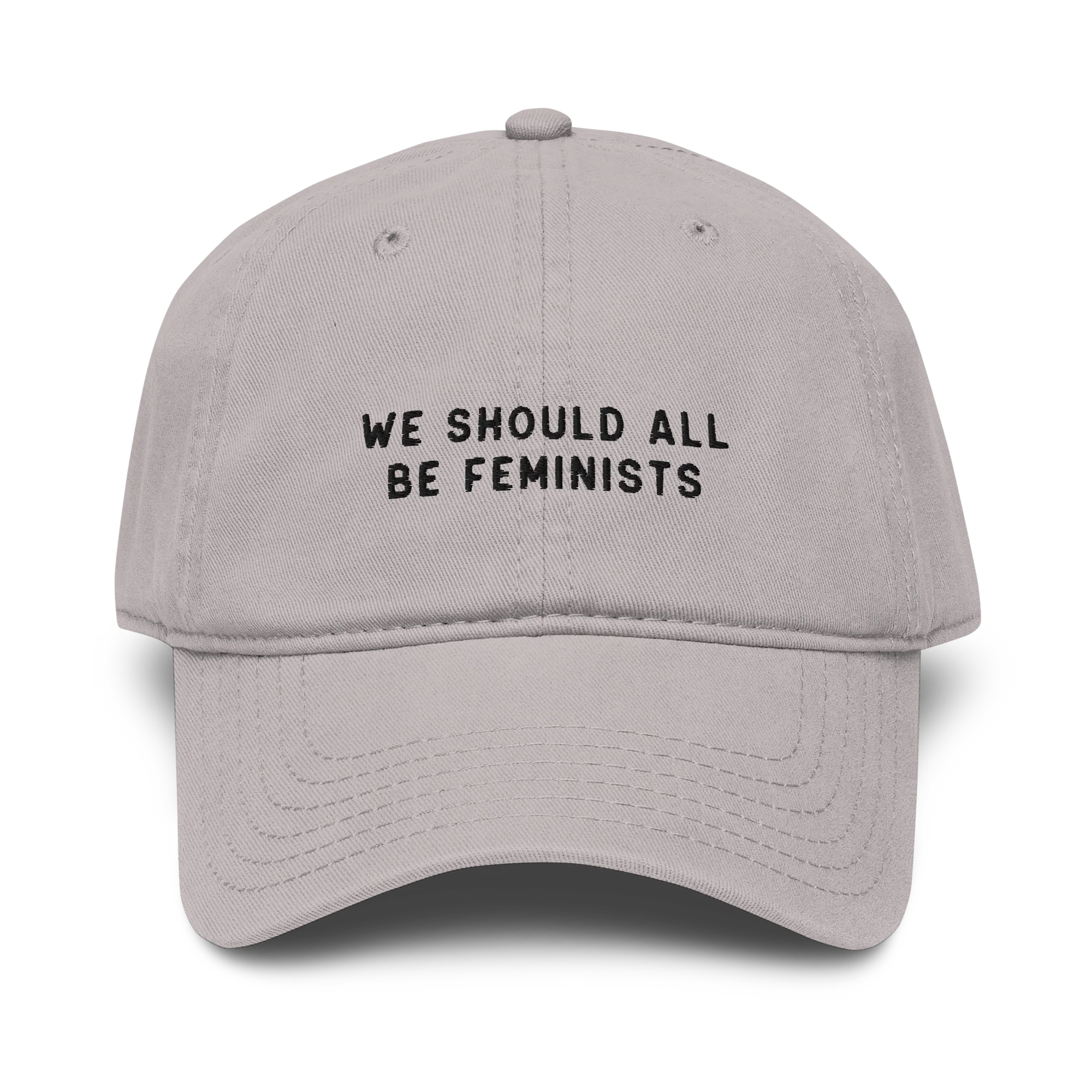 We Should All Be Feminists Embroidered Vintage Wash Baseball Cap - Image 7