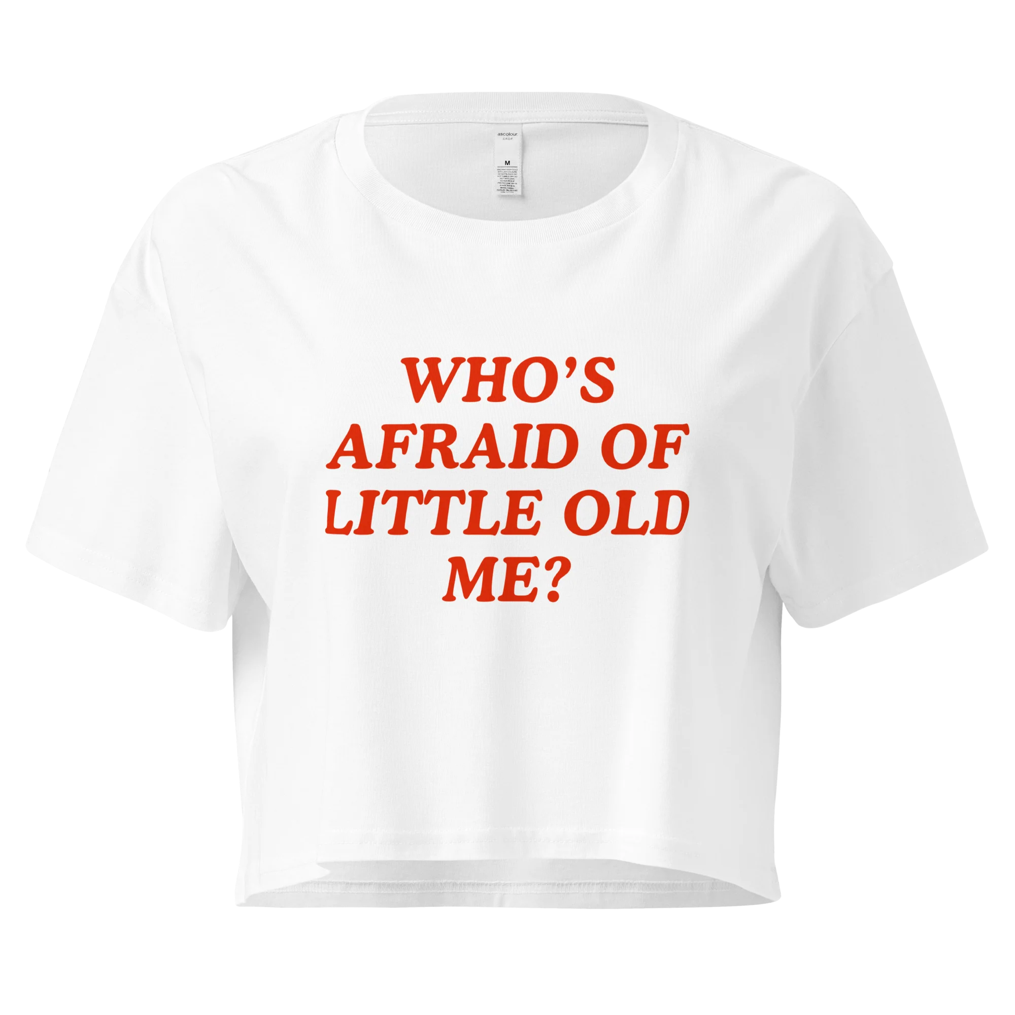 Who's Afraid of Little Old Me Crop Tee - Image 4