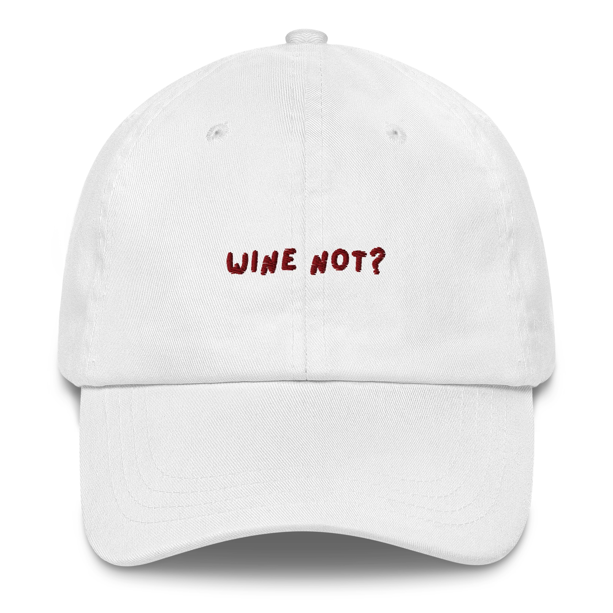 Wine Not Embroidered Cap