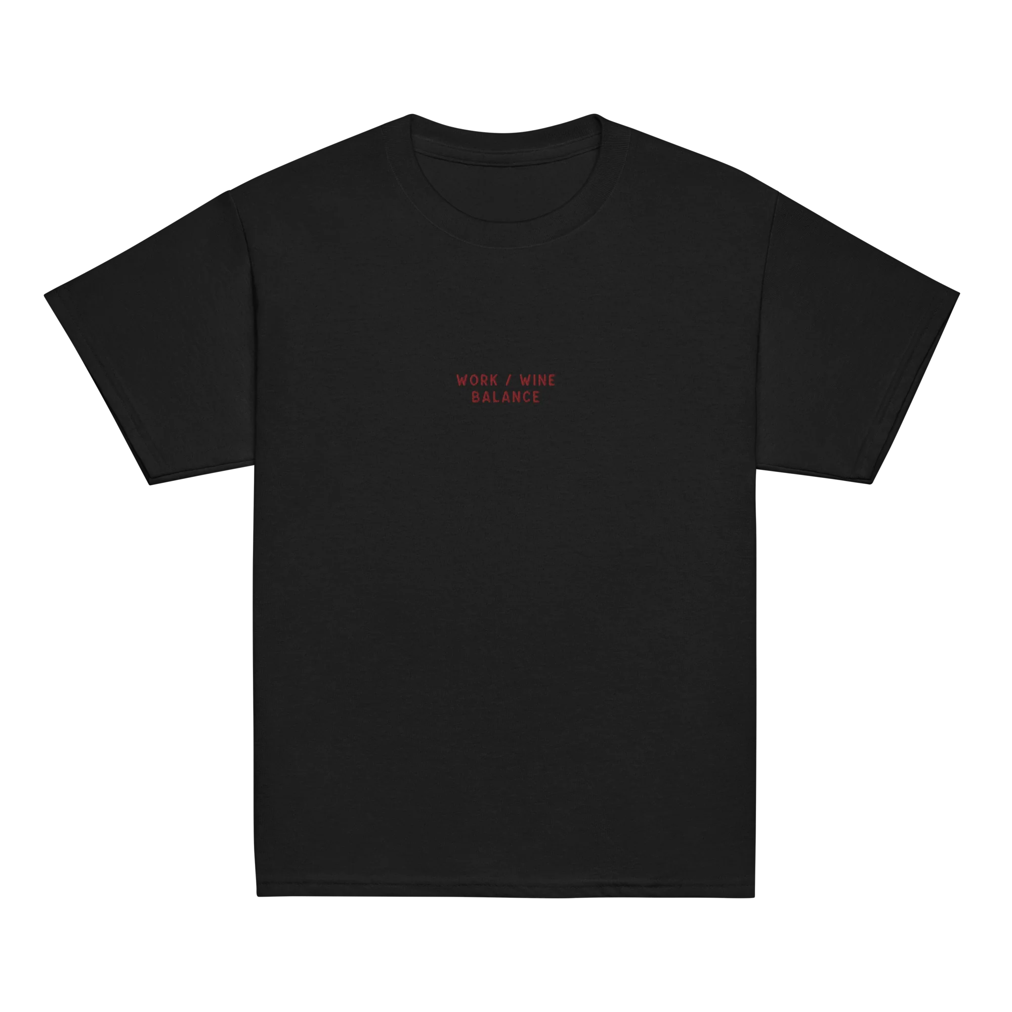 Work / Wine Balance Embroidered Baby Tee - Image 11