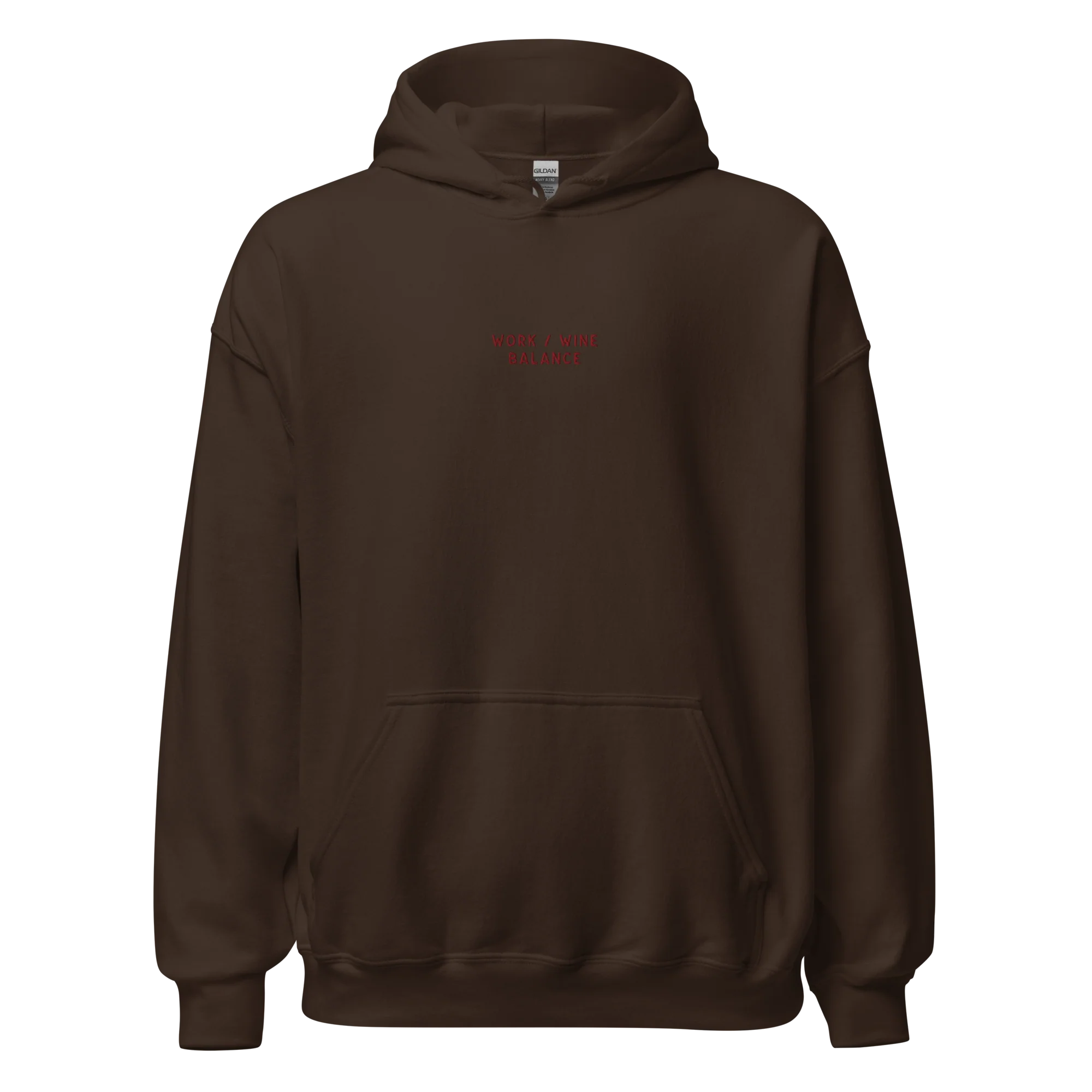 Work / Wine Balance Embroidered Hoodie - Image 11