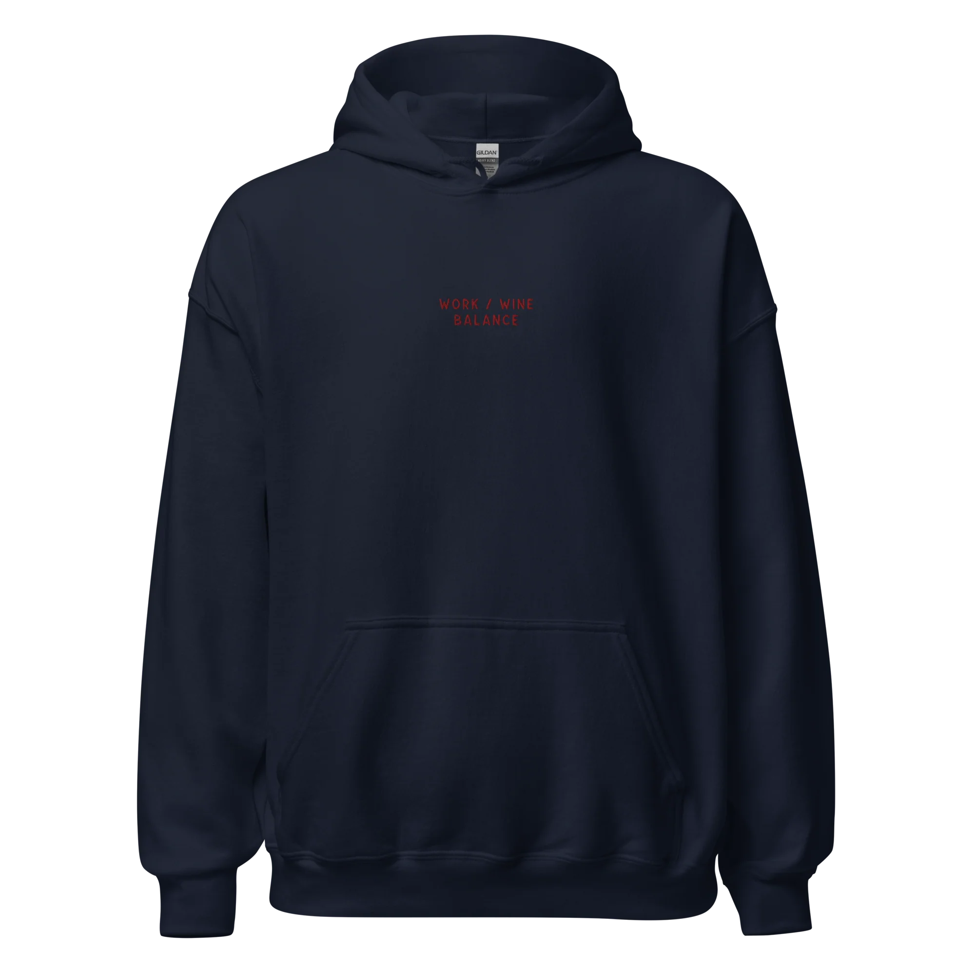 Work / Wine Balance Embroidered Hoodie - Image 4