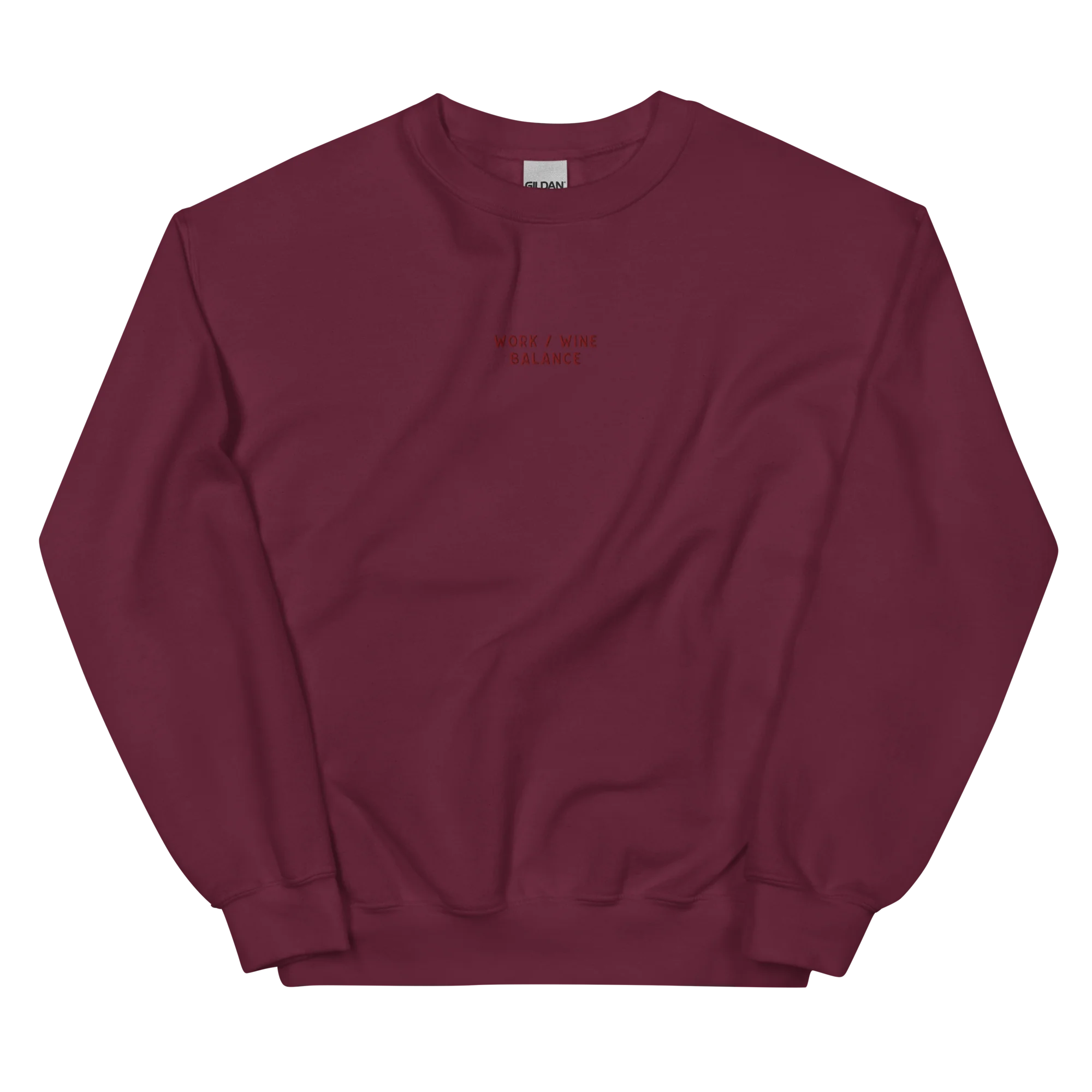 Work / Wine Balance Embroidered Sweatshirt - Image 10