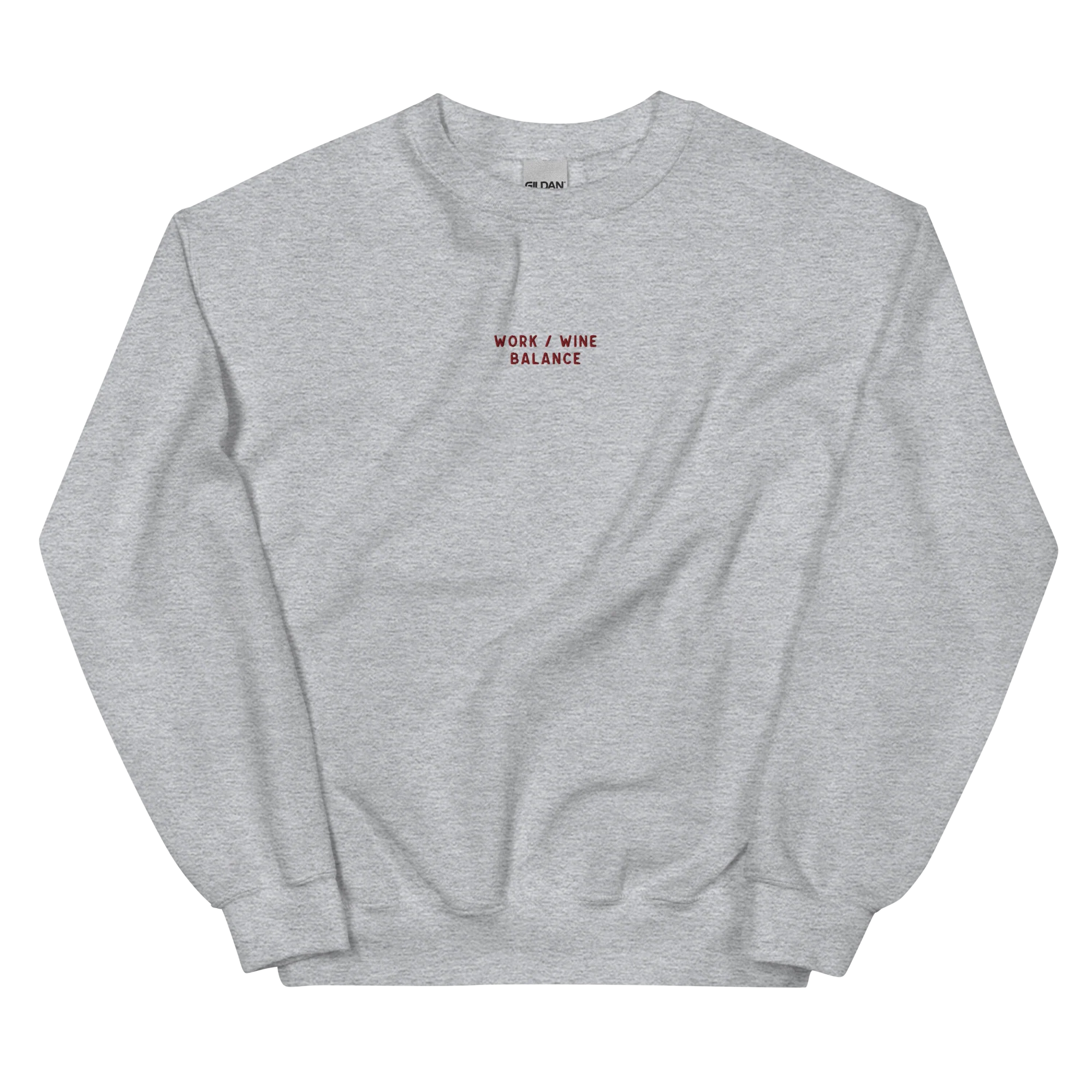 Work / Wine Balance Embroidered Sweatshirt - Image 4