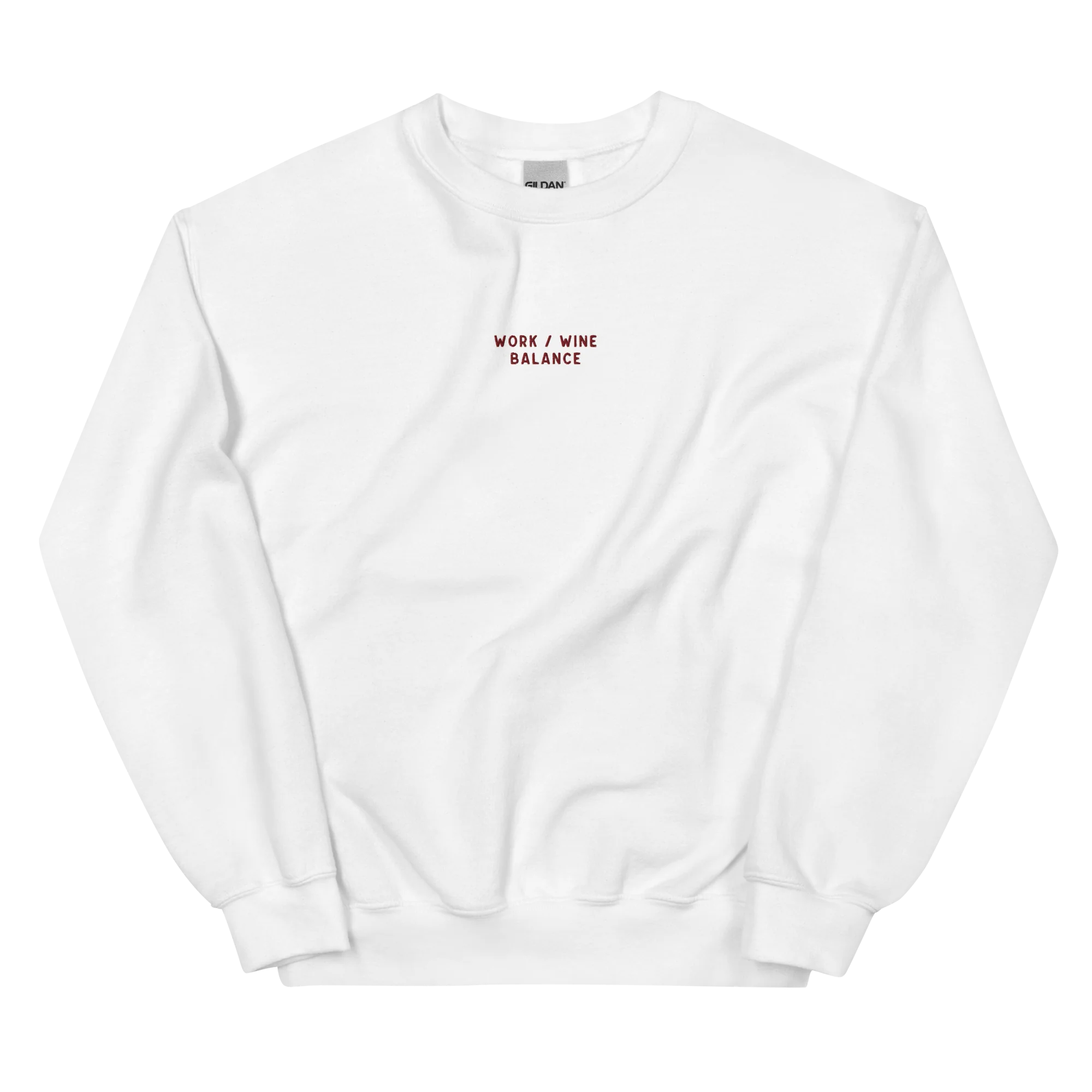 Work / Wine Balance Embroidered Sweatshirt - Image 5