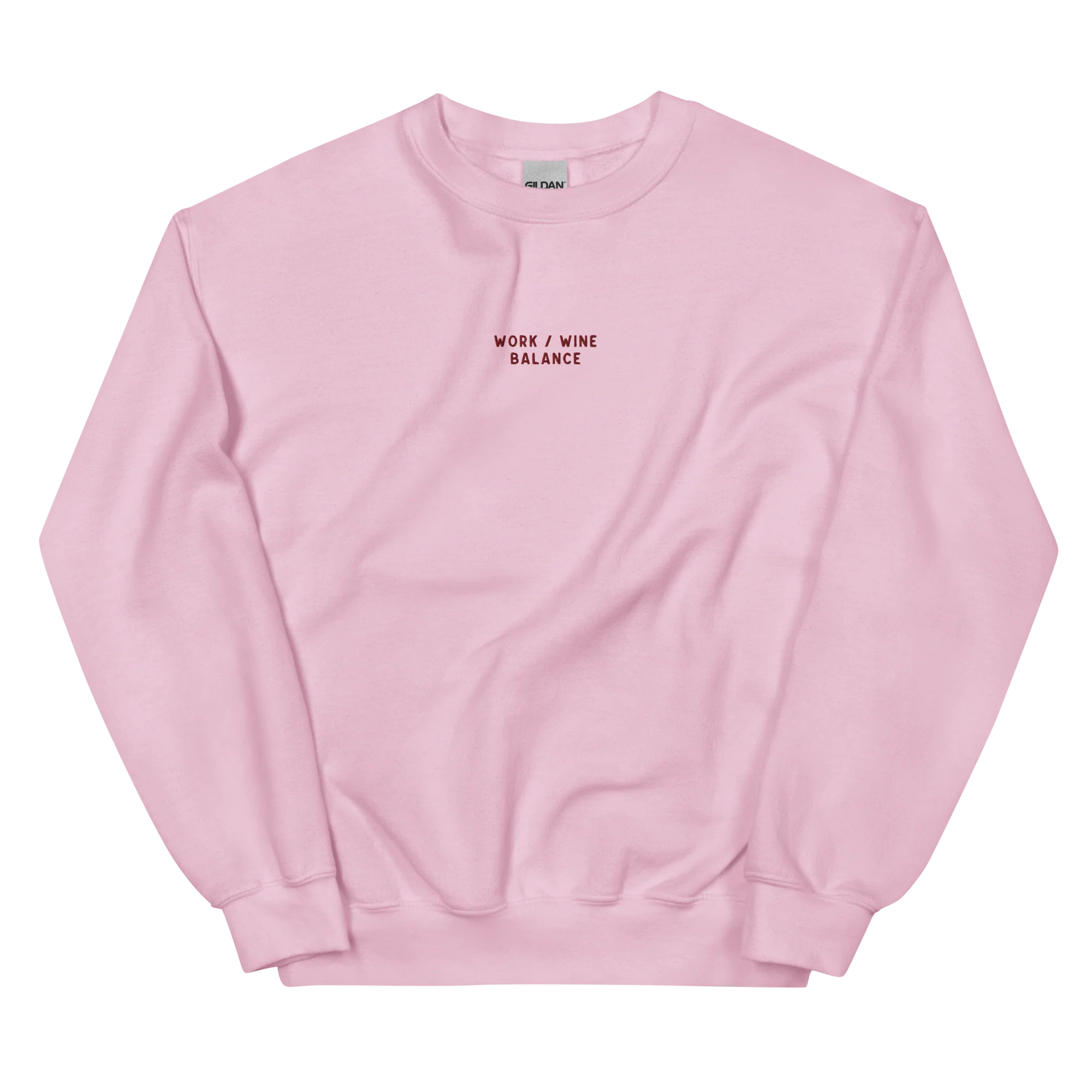 Work / Wine Balance Embroidered Sweatshirt - Image 6