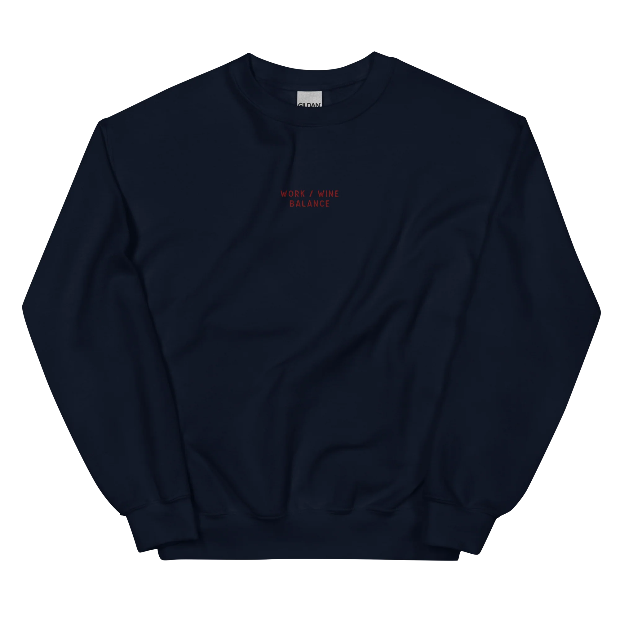 Work / Wine Balance Embroidered Sweatshirt - Image 8