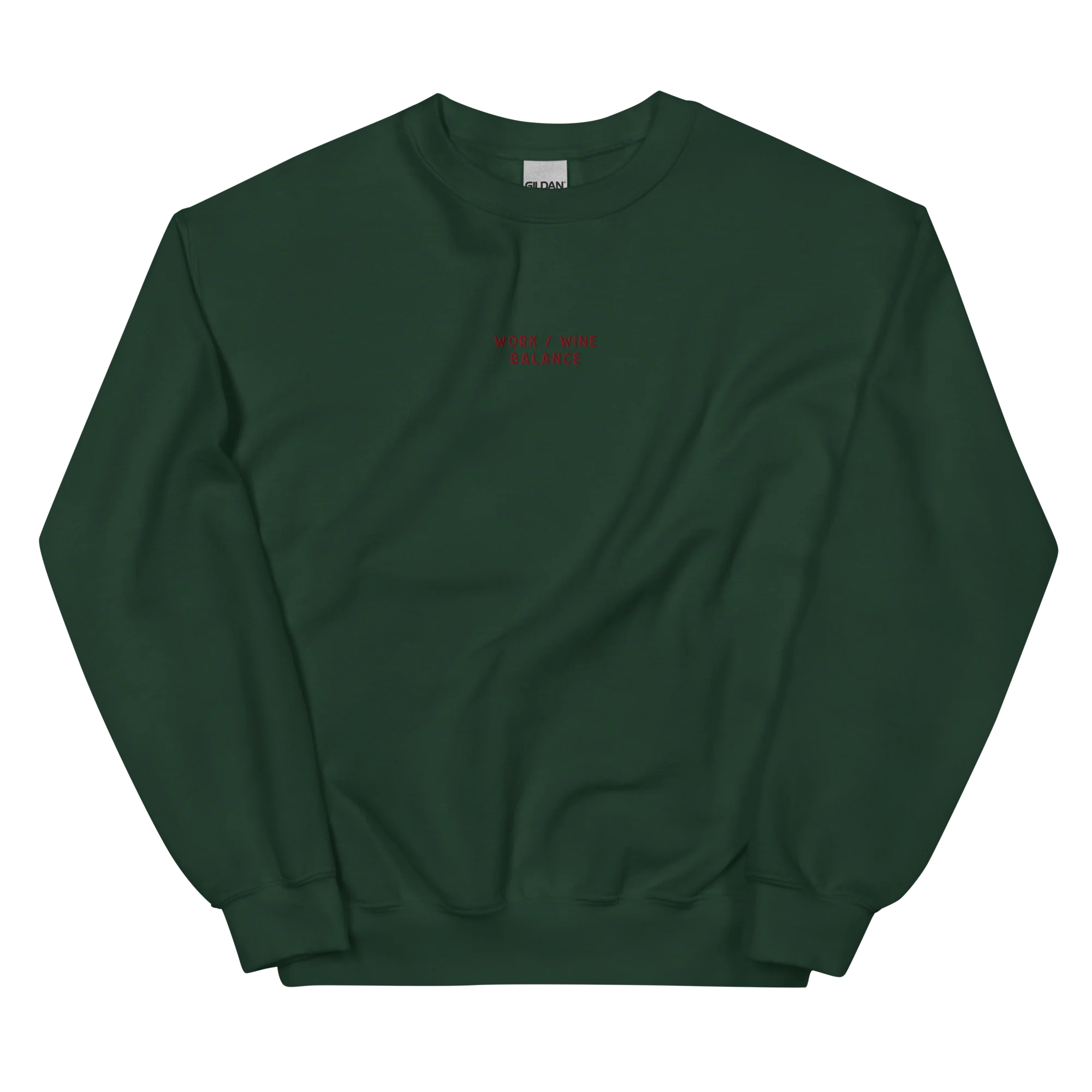 Work / Wine Balance Embroidered Sweatshirt - Image 9