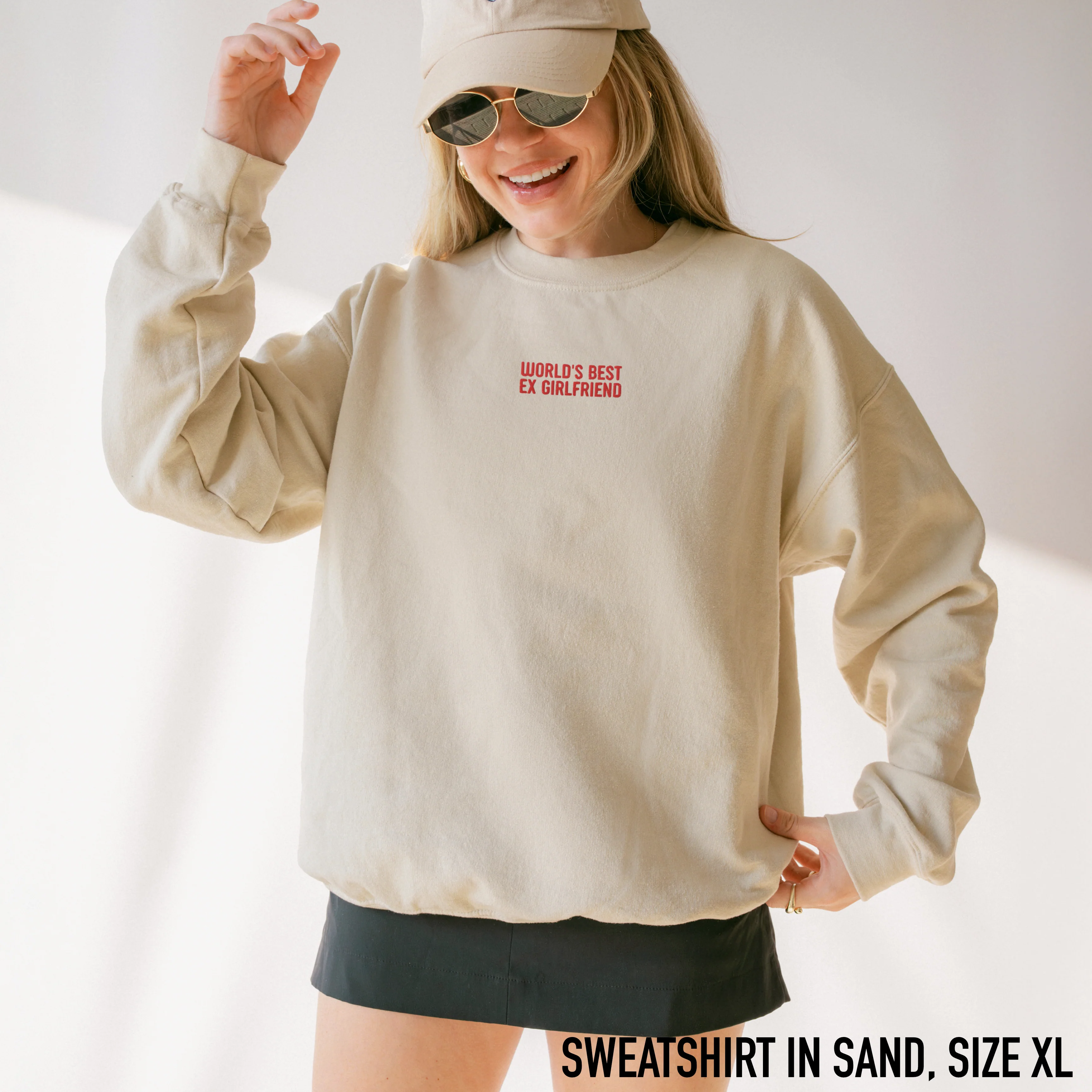 World's Best Ex-Girlfriend Embroidered Sweatshirt - Image 2