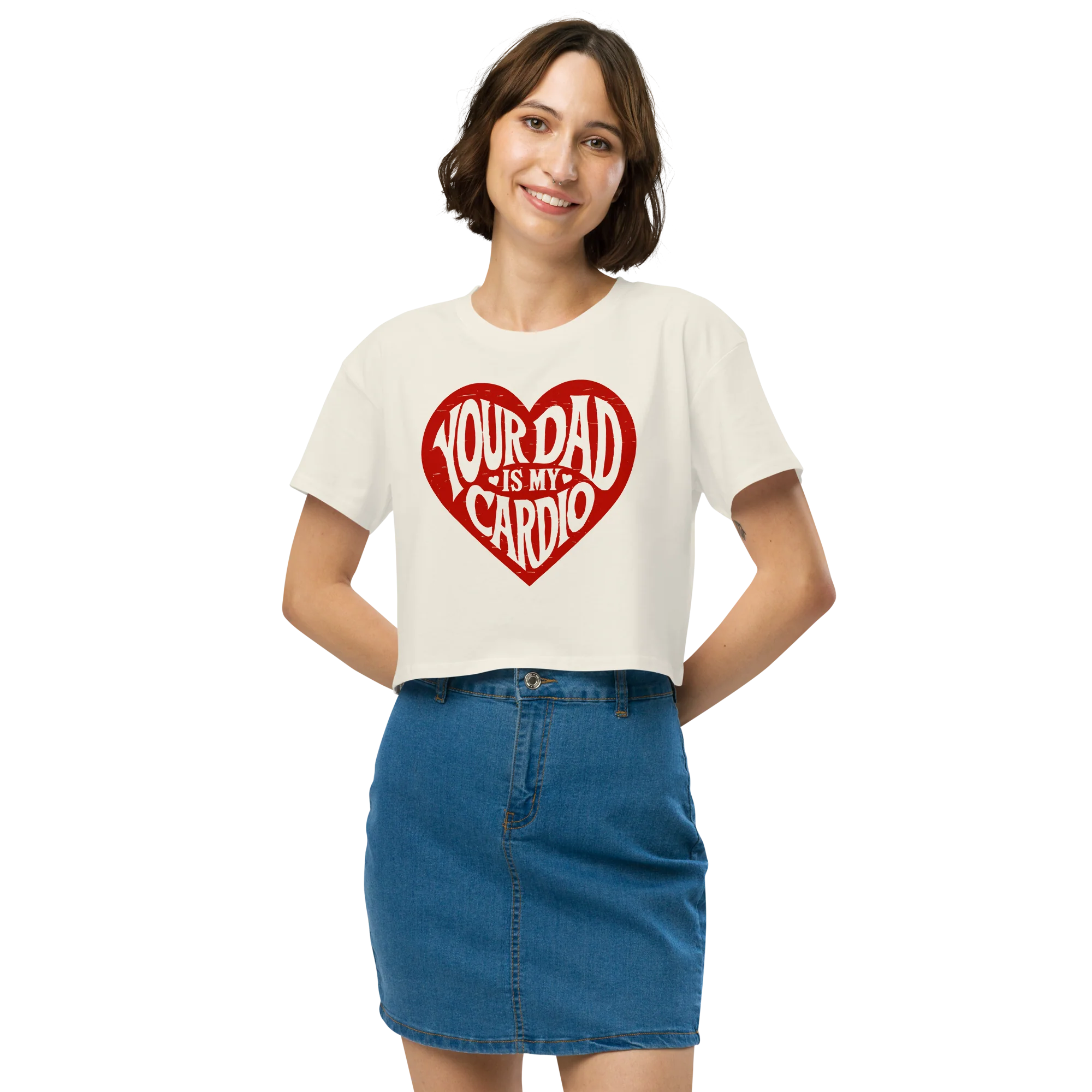 Your Dad is My Cardio Crop Tee - Image 6