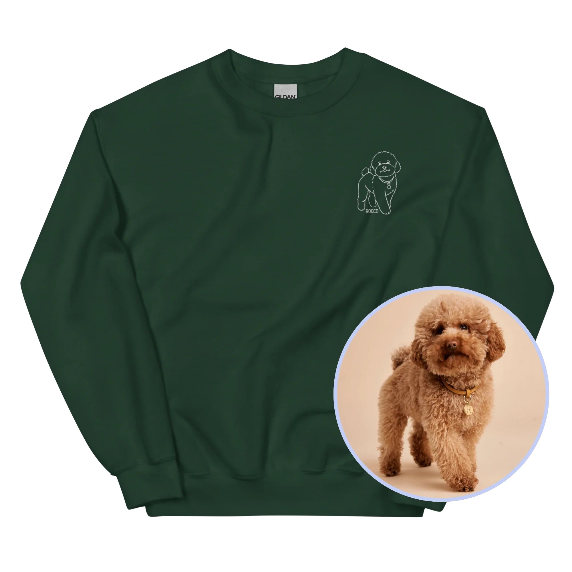 YOUR PET Embroidered Portrait Sweatshirt - Image 4